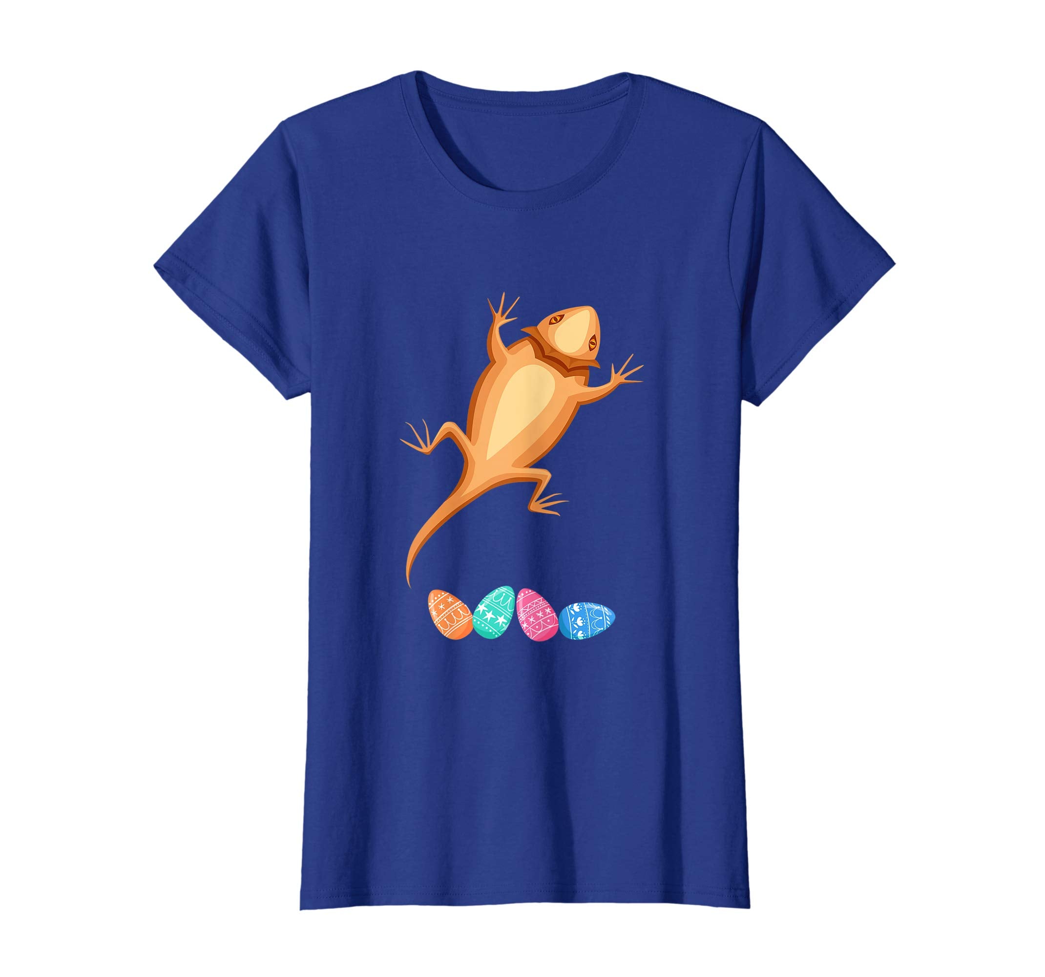 Funny Easter Bearded Dragon With Bunny Ears And Eggs T Shirt