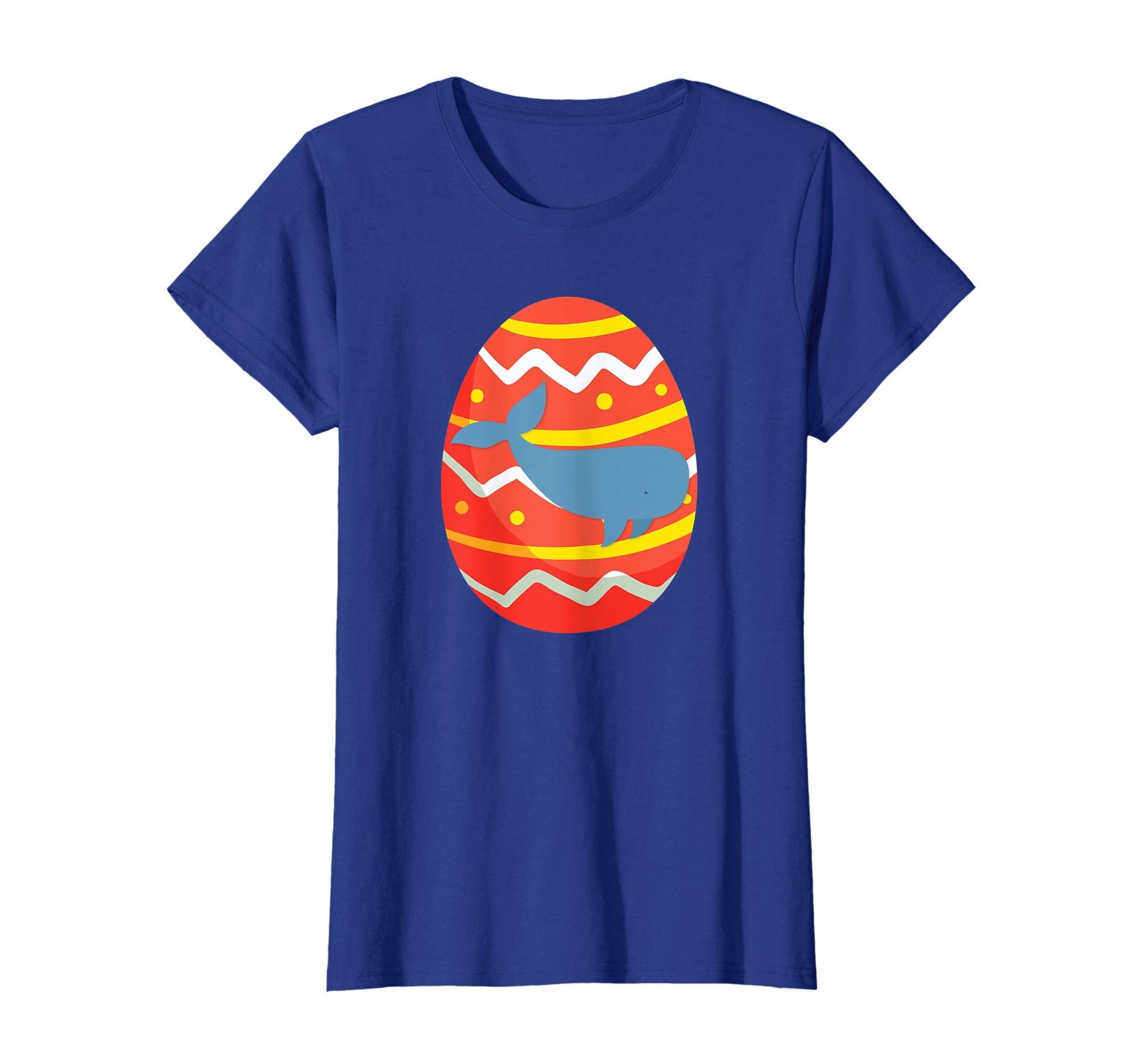 Happy Whale Easter Egg Bunny T-Shirt for Kids Boys Girls