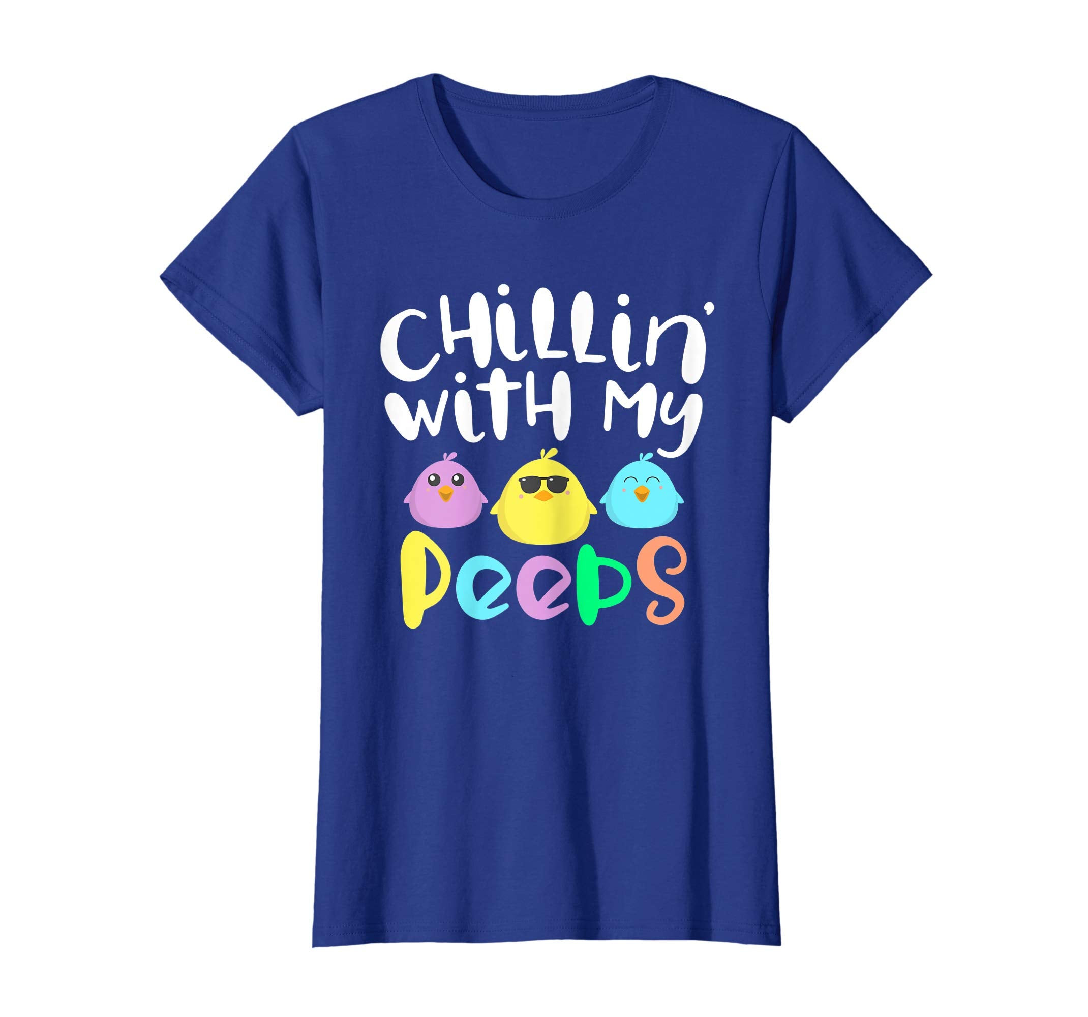 Chillin With My Peeps Happy Easter Kids Boys Girls T Shirt