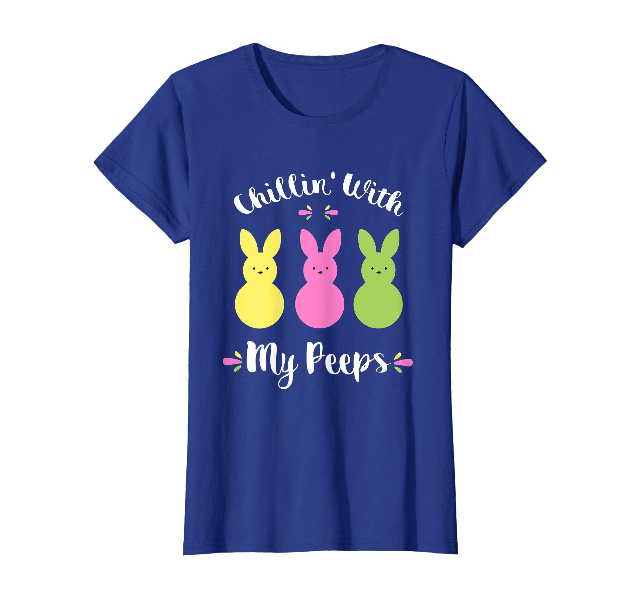 Chillin' With My Peeps Easter Bunny Funny T-Shirt for Kids