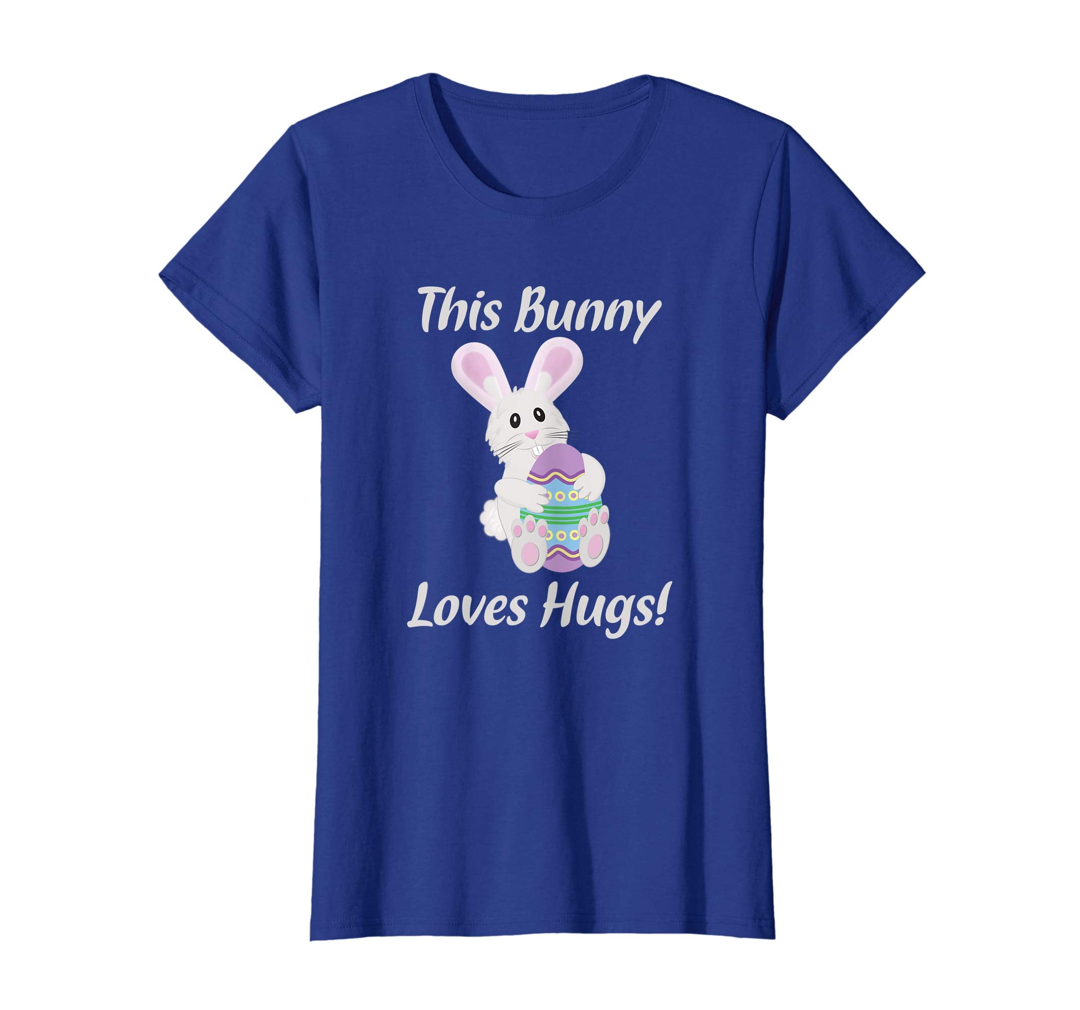 Cute Easter Bunny Hugging Beautiful Easter Egg T Shirt