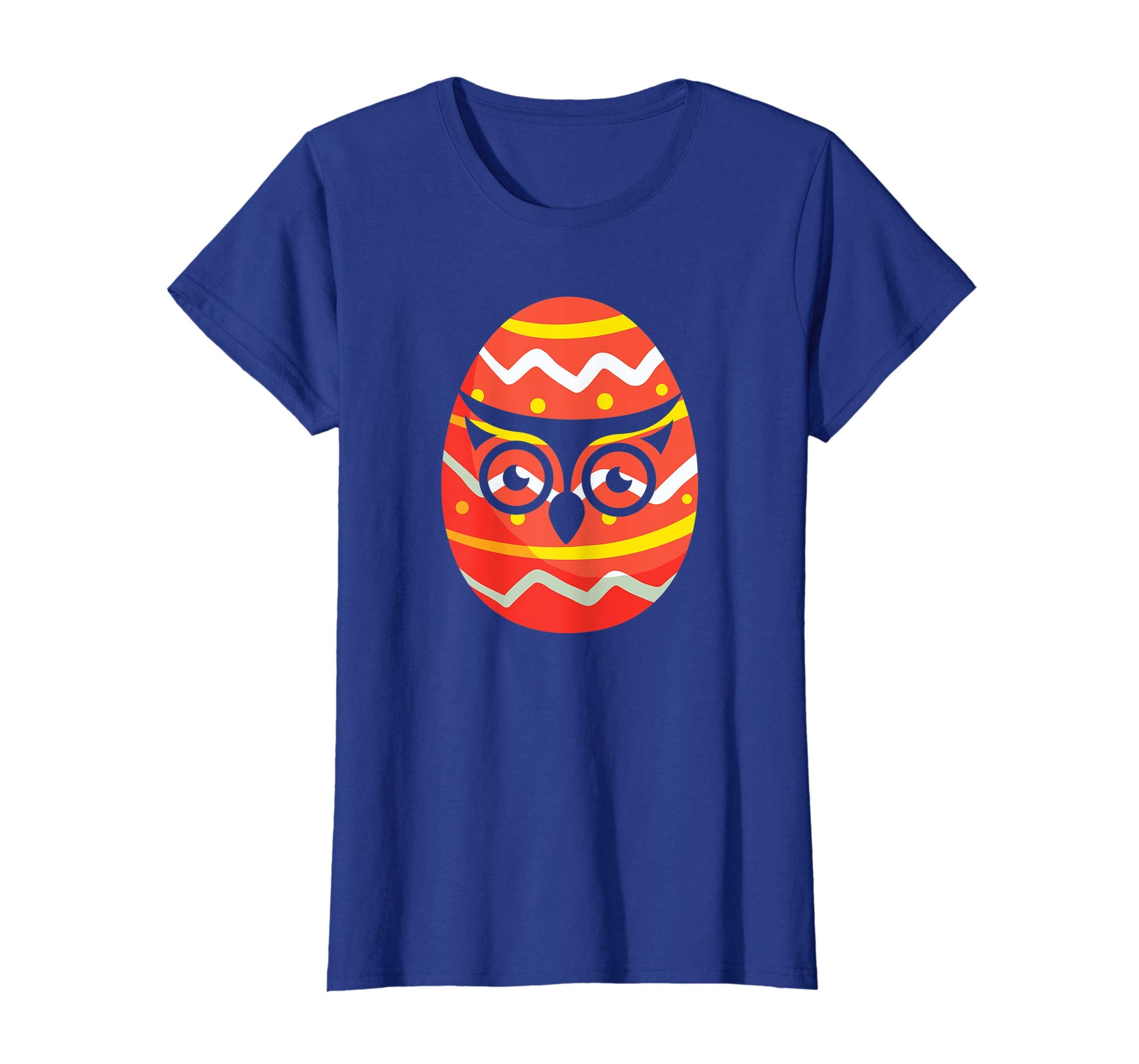 Happy Owl Easter Bunny Egg T-Shirt for Kids Boys Girls