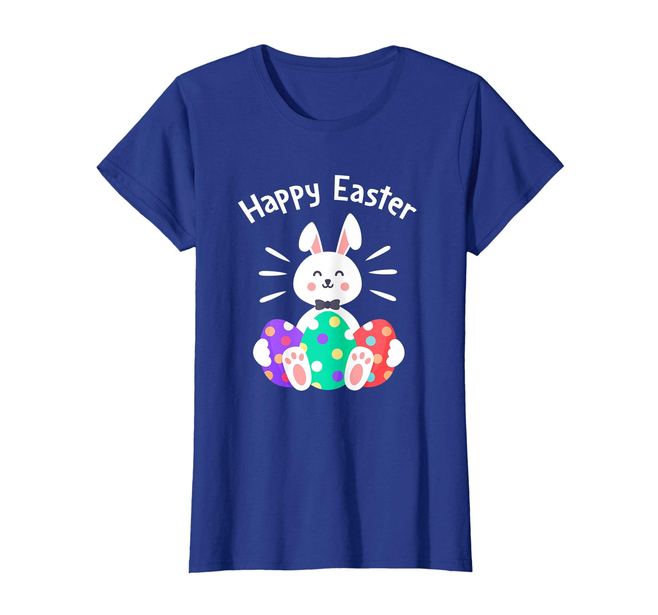 Happy Easter Bunny Tee Shirts With Easter Eggs Tee