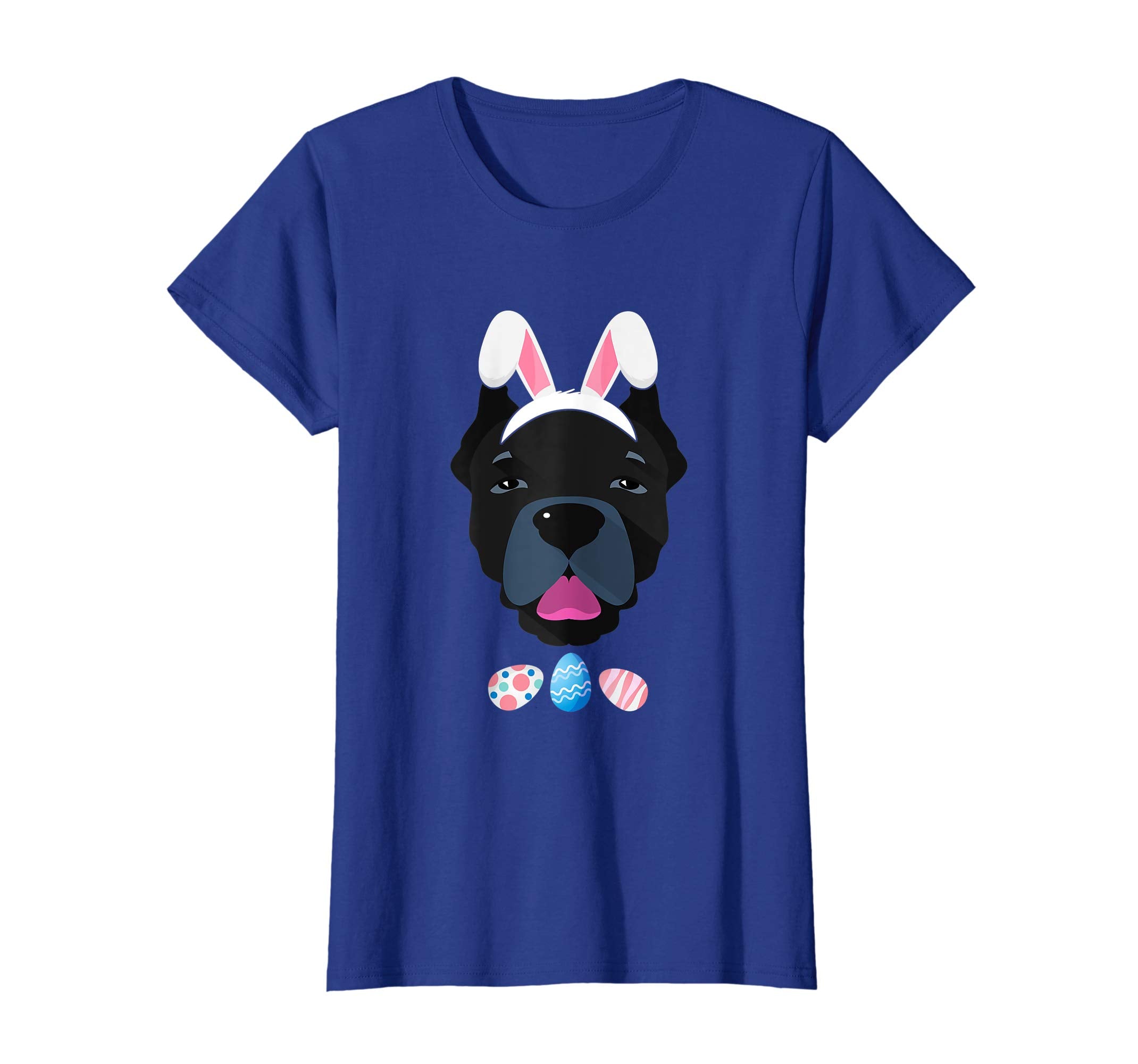 Funny Easter Cane Corso With Bunny Ears And Eggs T Shirt