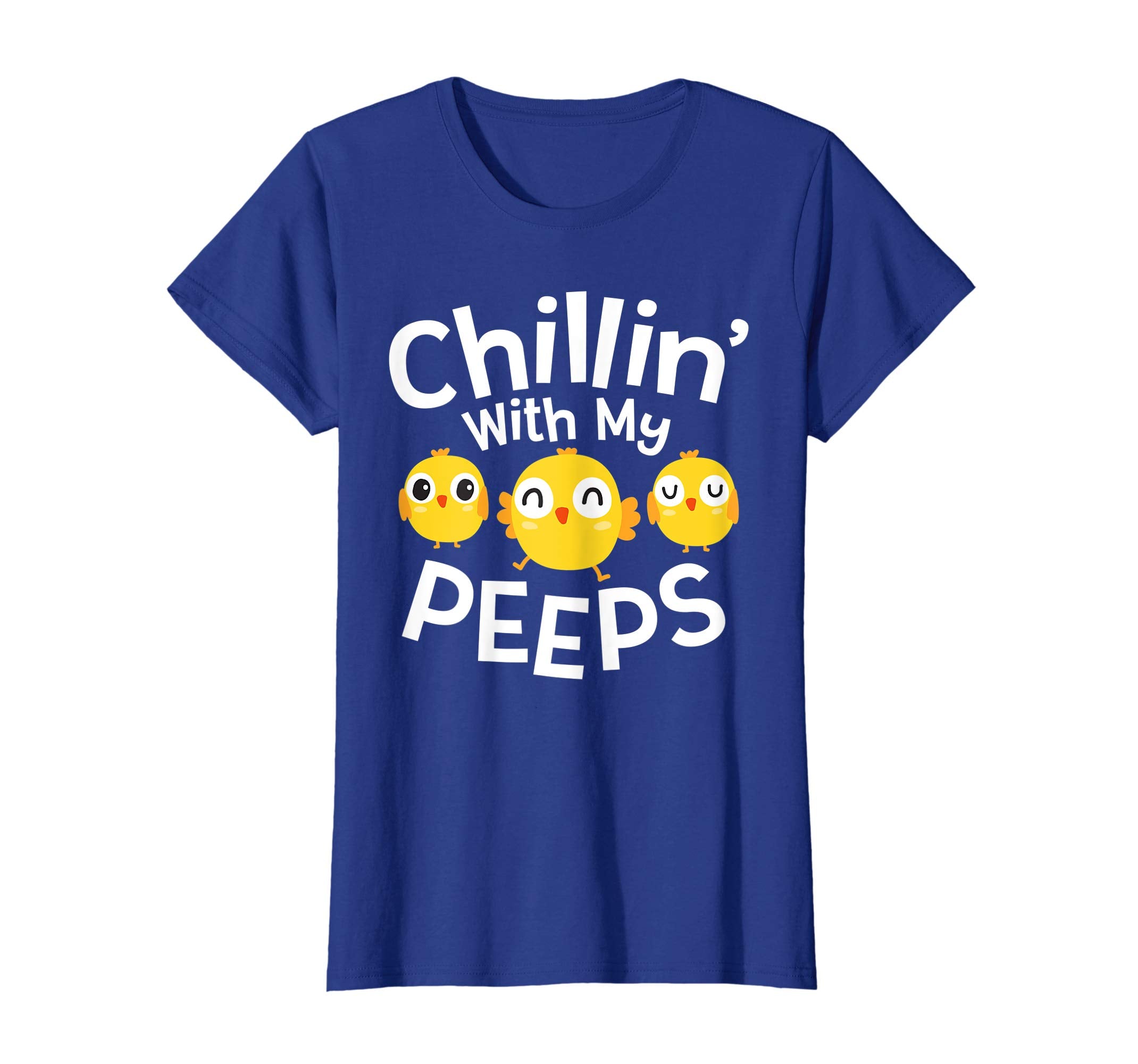 Chillin With My Peeps Happy Easter Kids Boys Girls T Shirt