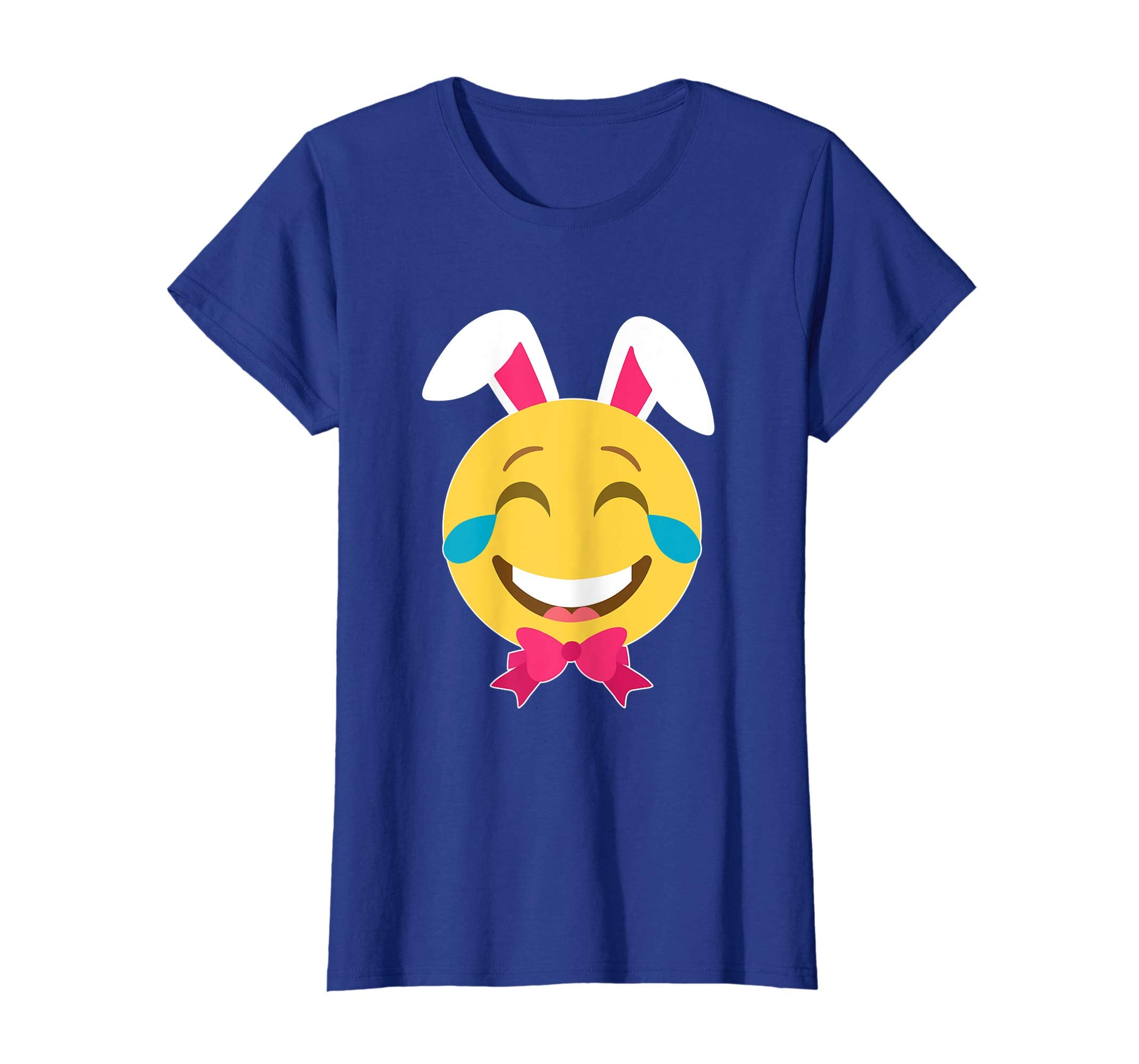Smile Emotion Girl Face Bunny Rabbit Happy Easter Day Shirt