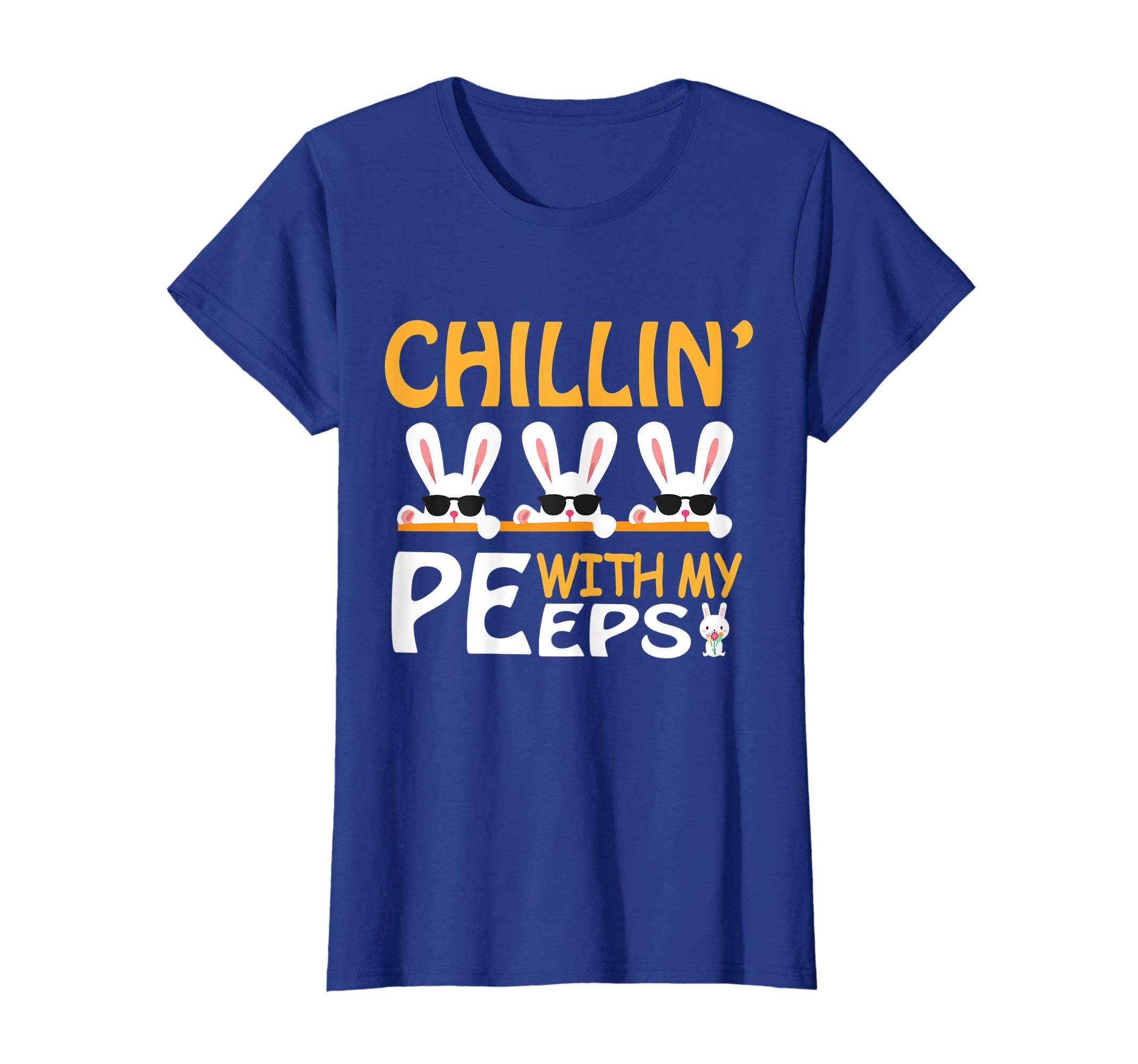 Cool Bunnies Chillin' With My Peeps Happy Easter Day Shirt