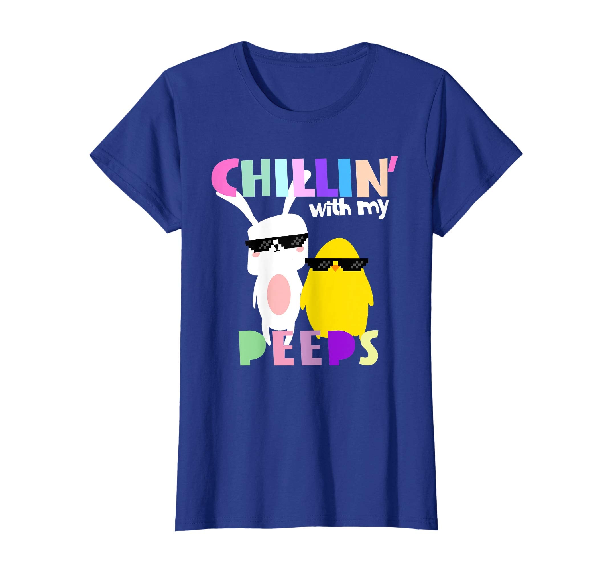 Easter Shirt For Boys Girls Chillin With My Peeps Tshirt