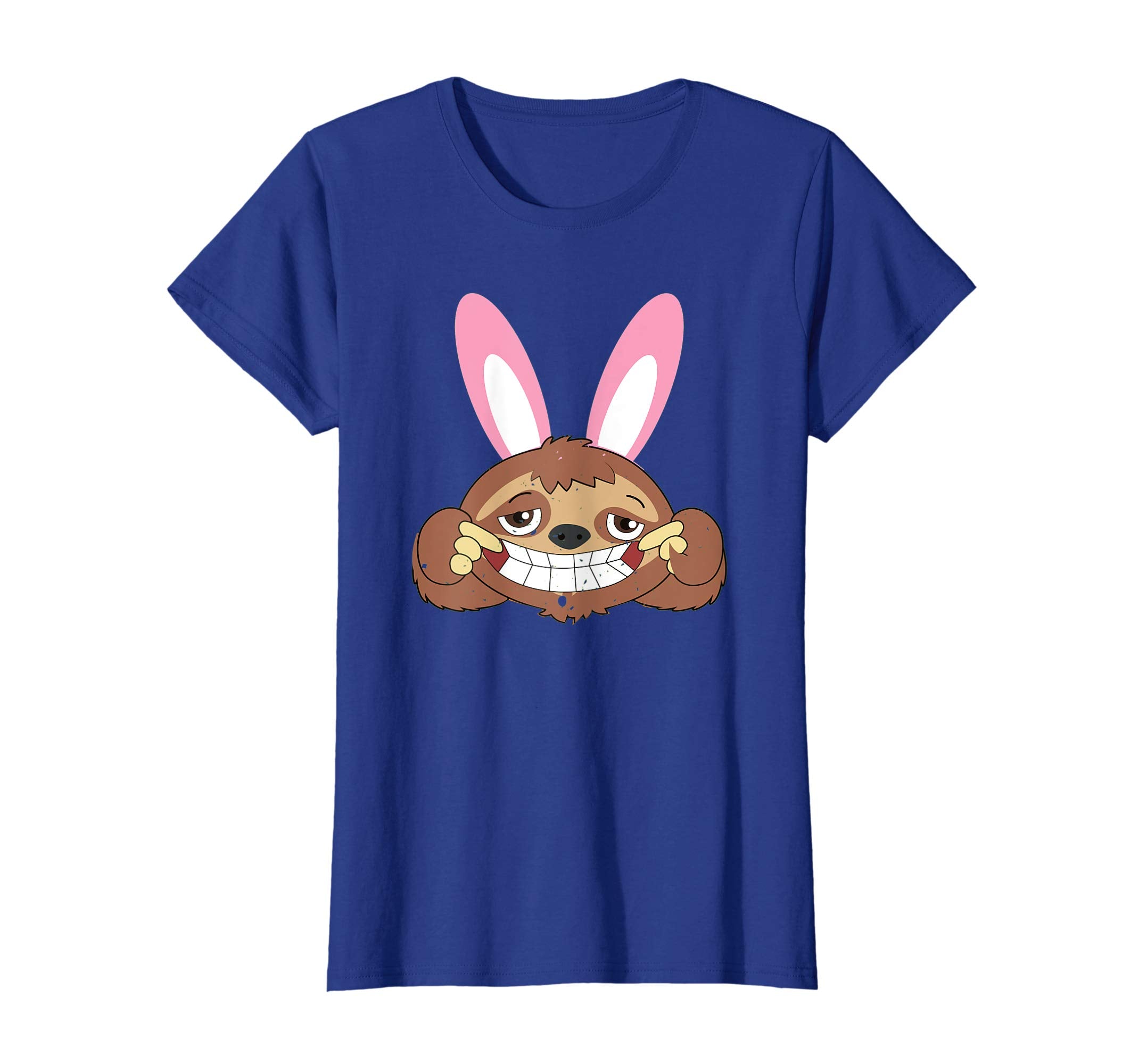 Cute Sloth Lover Shirt Easter Gift For Kids and Adult Bunny