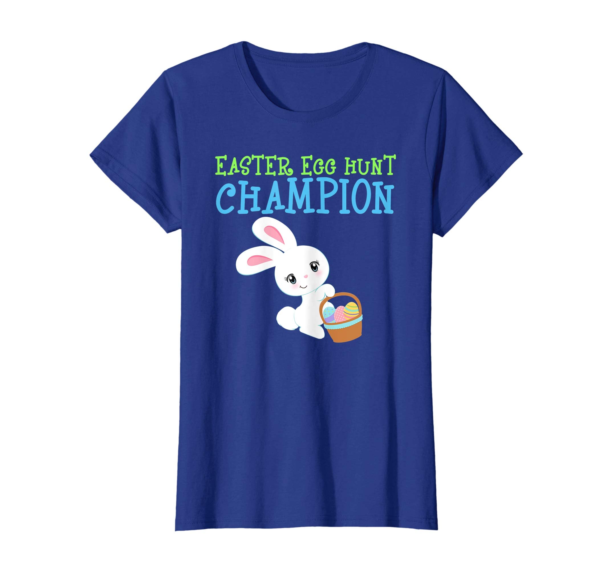 EASTER EGG HUNT CHAMPION Bunny T-Shirt Girls Kids Toddlers