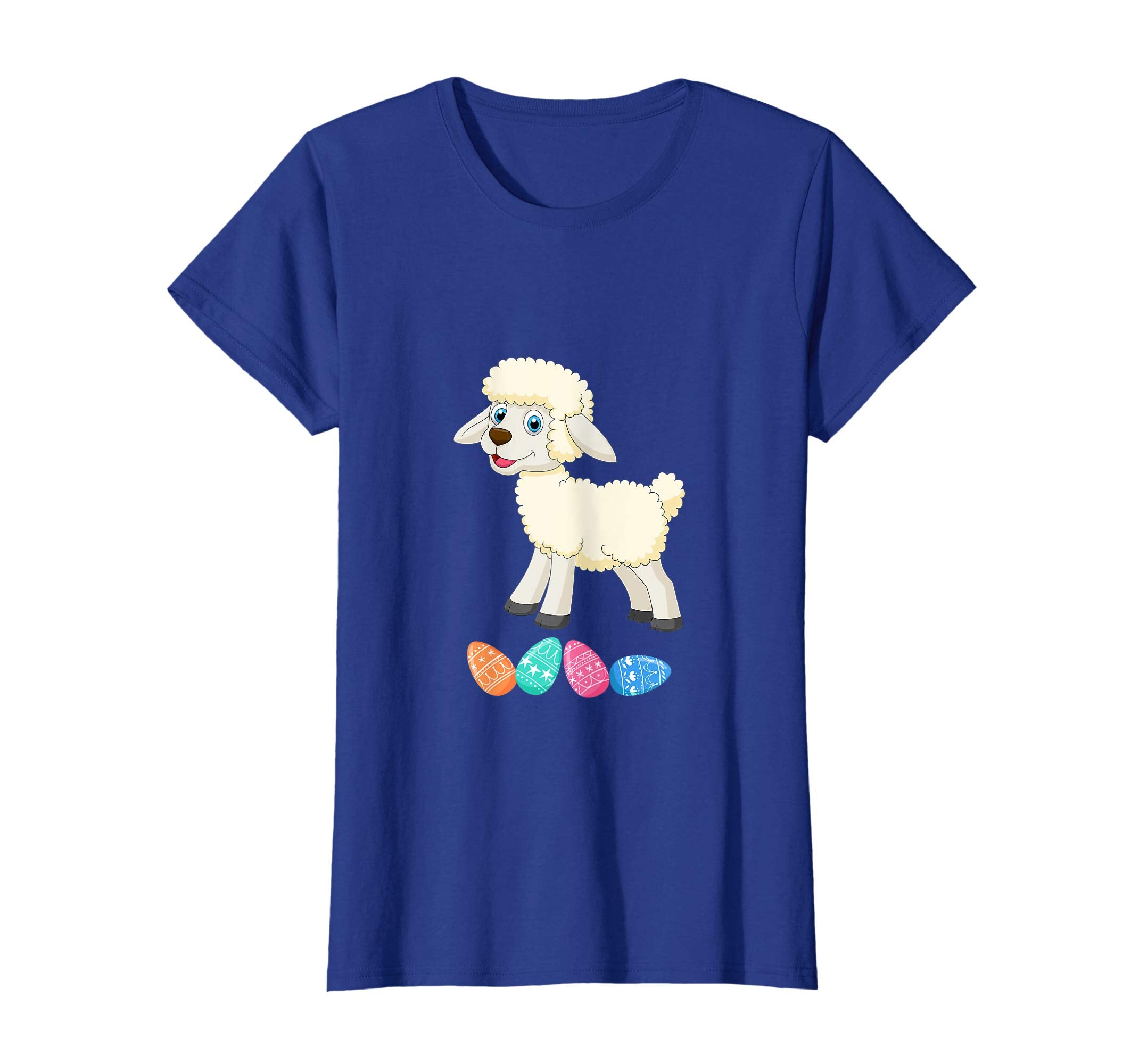 Funny Easter Sheep With Bunny Ears And Eggs T Shirt
