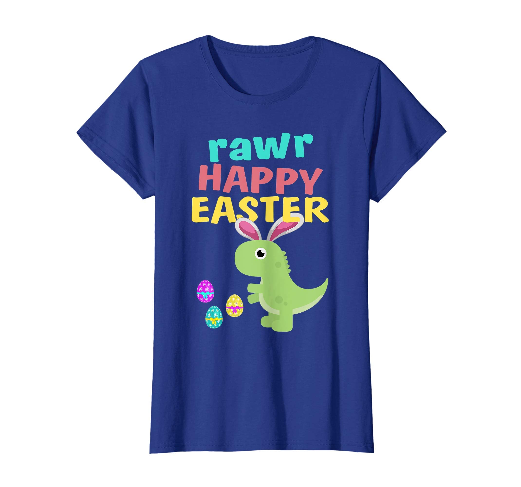 Happy Easter Dinosaur Bunny Ears Eggs T Shirt T Rex Kids Boy