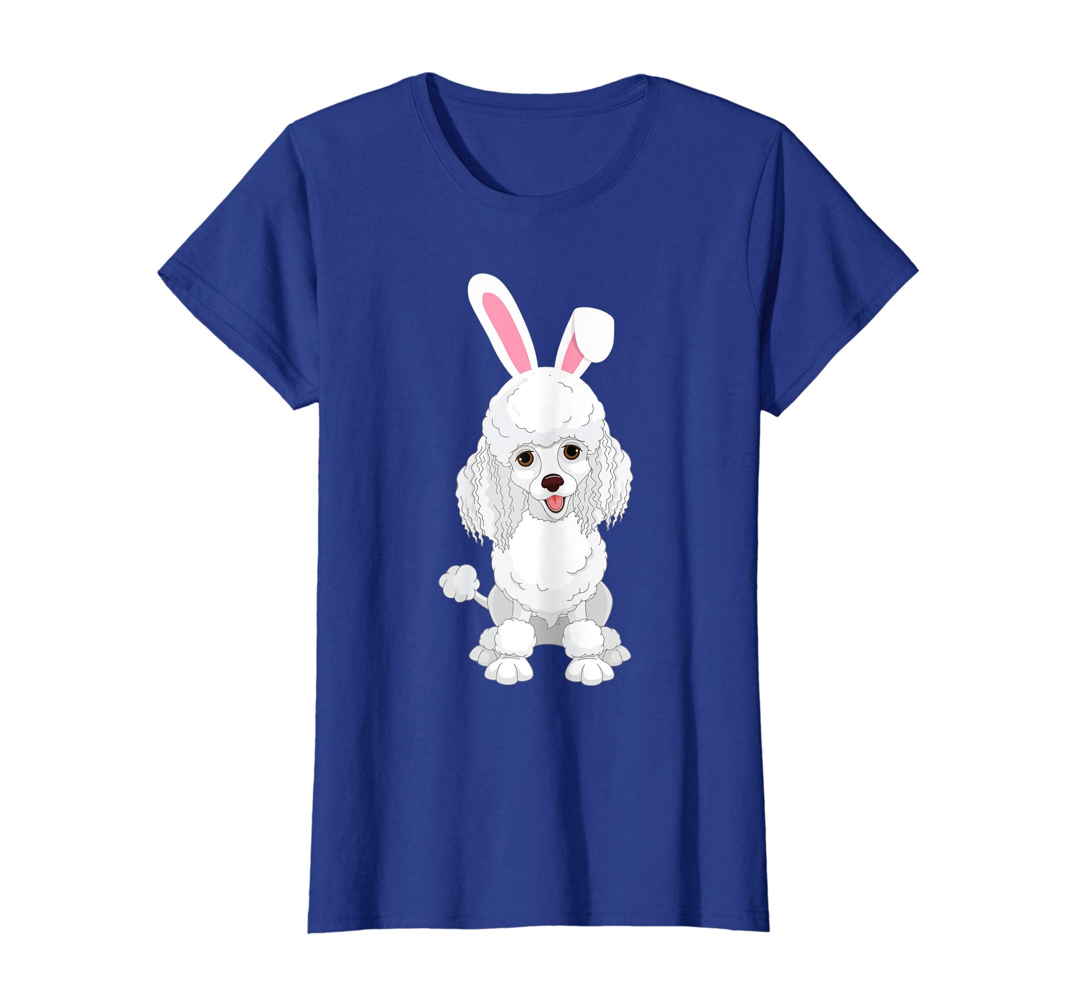 Poodle Dog With Bunny Rabbit Hat Easter Happy Day Shirt