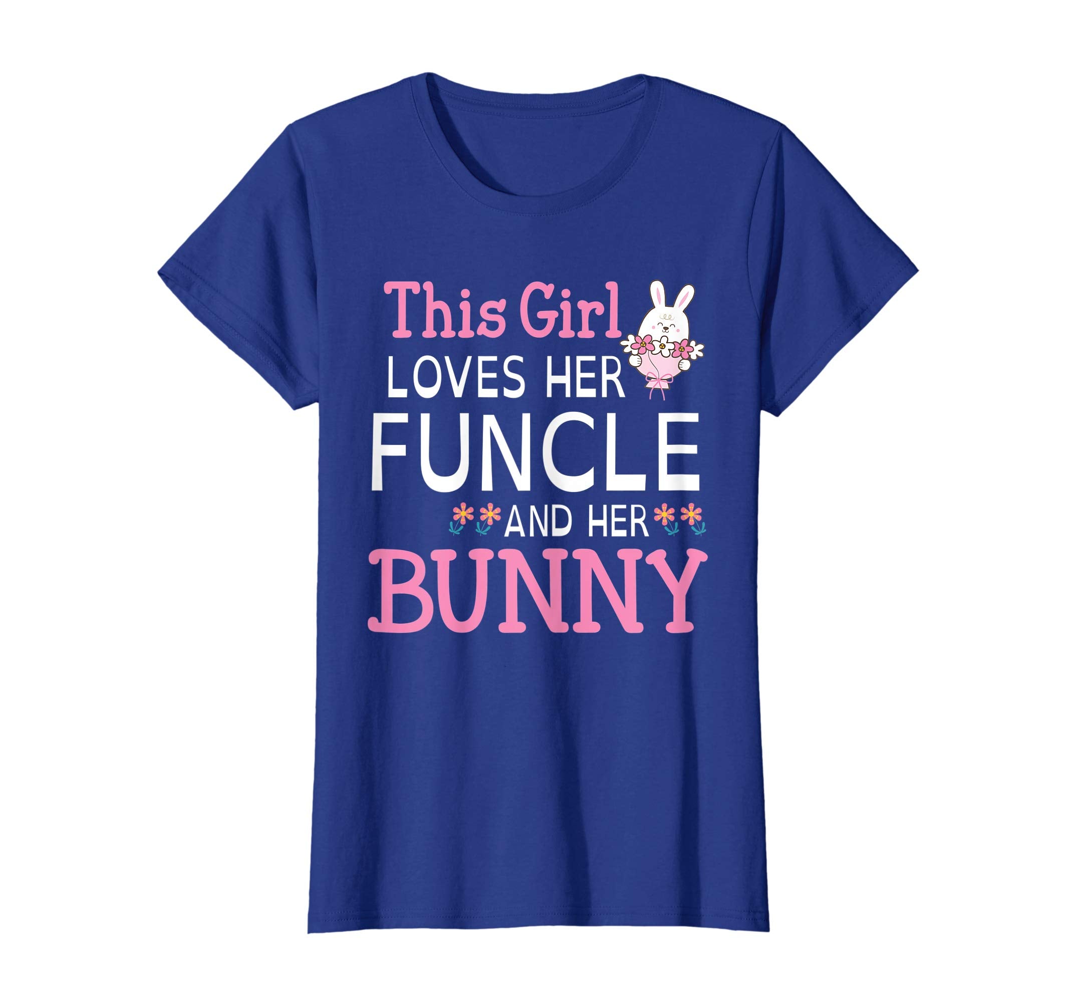 This Girl Loves Her Funcle And Her Bunny Happy Easter Shirt