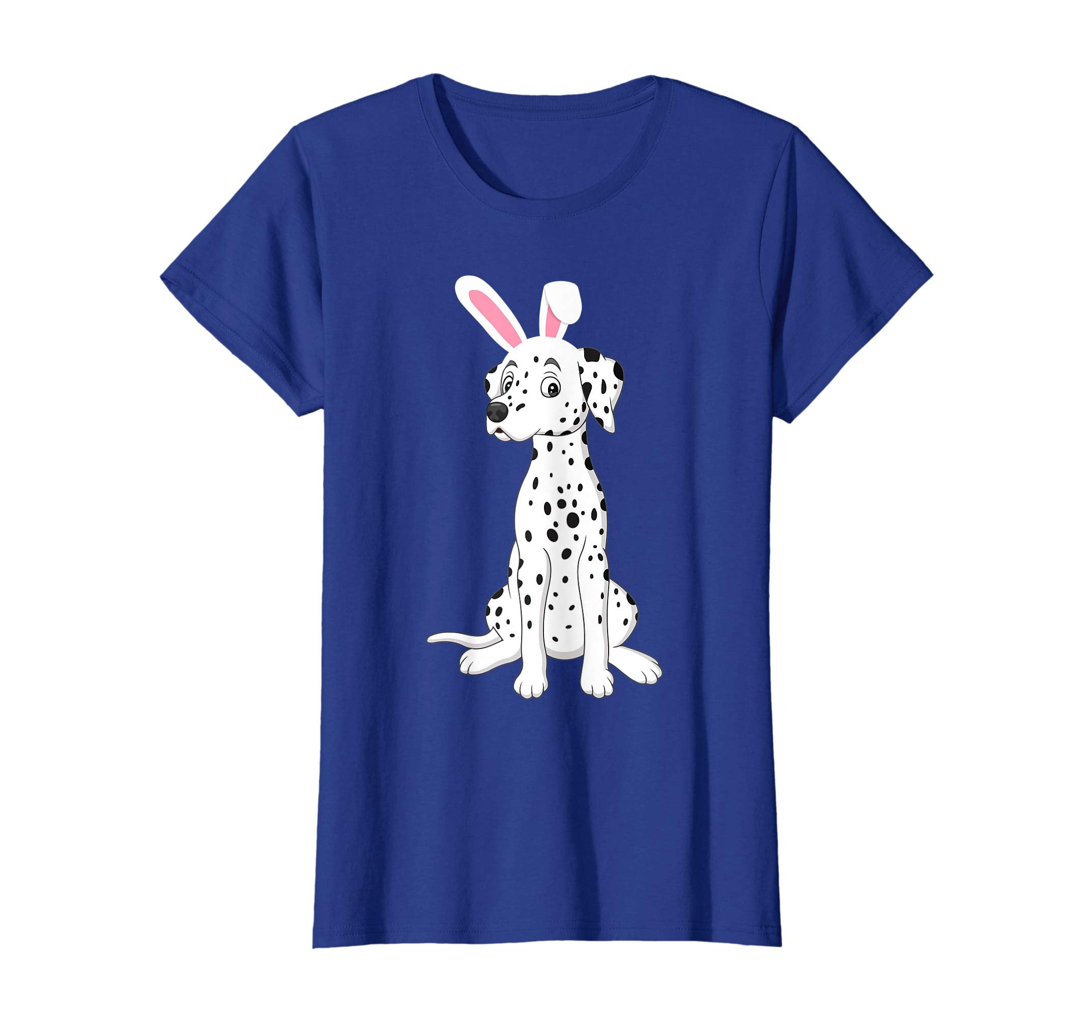 Dalmatian Dog With Bunny Rabbit Hat Easter Happy Day Shirt