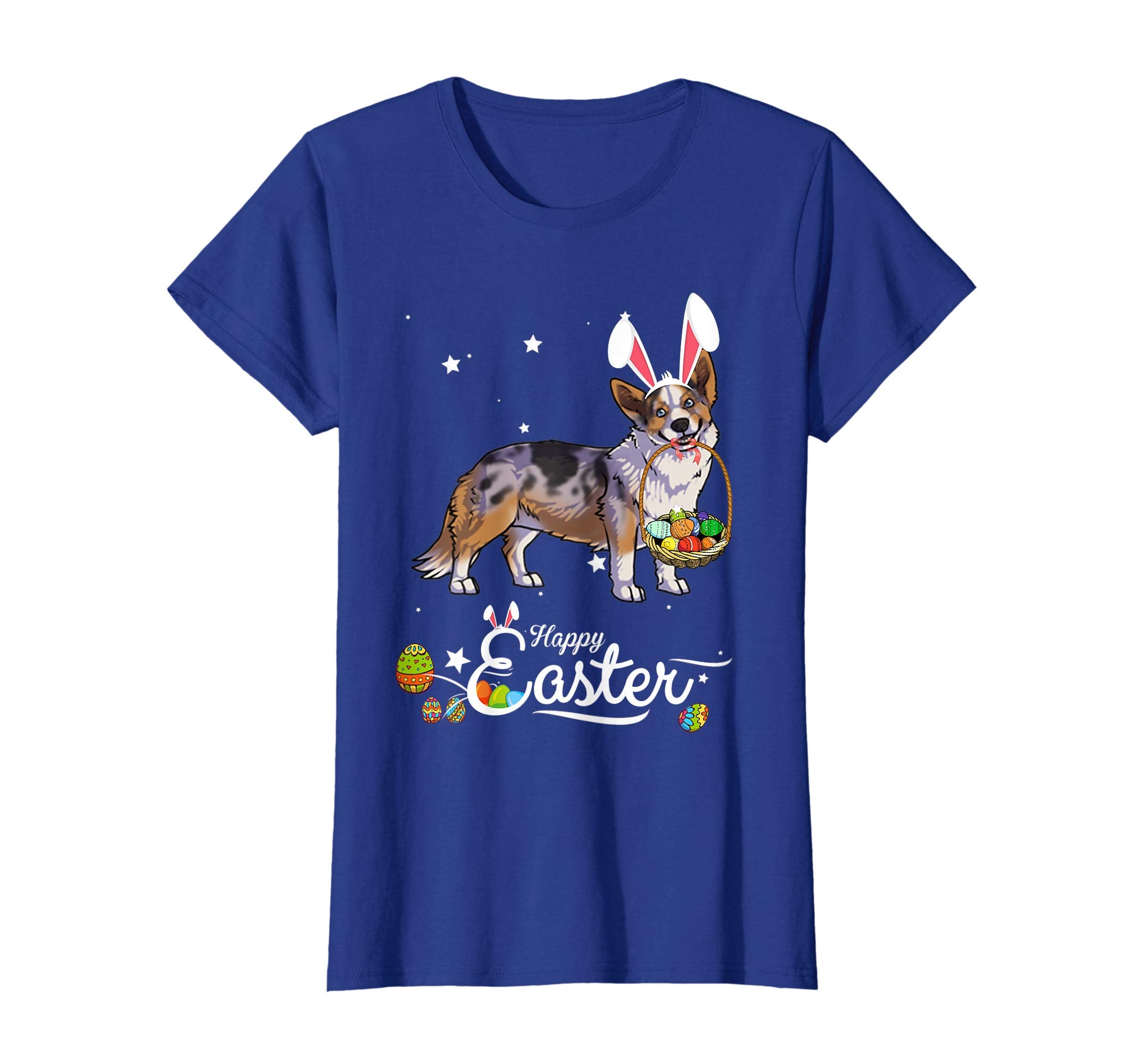 Cardigan Welsh Corgi Dog With Bunny Hat Easter Costume Shirt