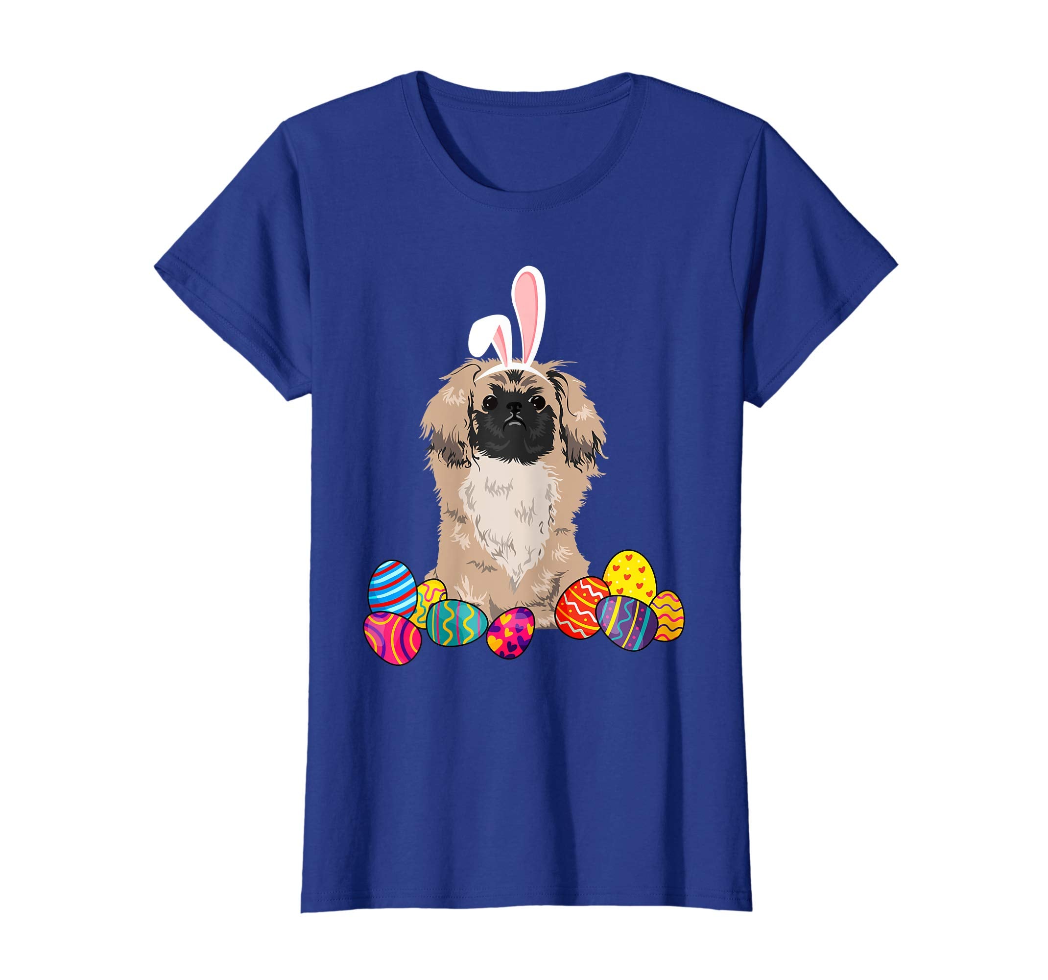 Pekingese Bunny Ear With Egg Easter Easter Day Shirt