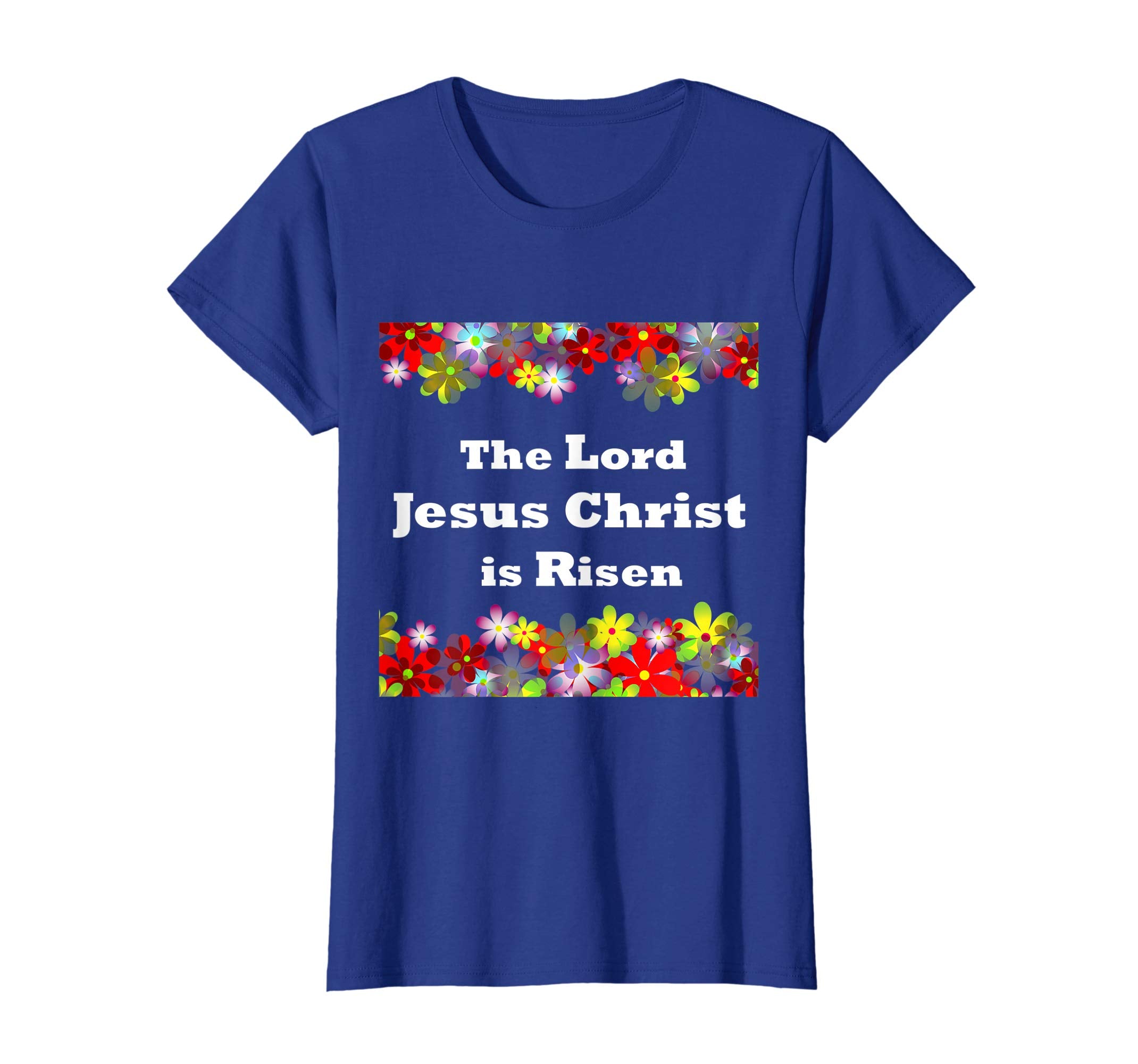 Jesus Christ He is Risen Floral Christian Easter T shirt Tee