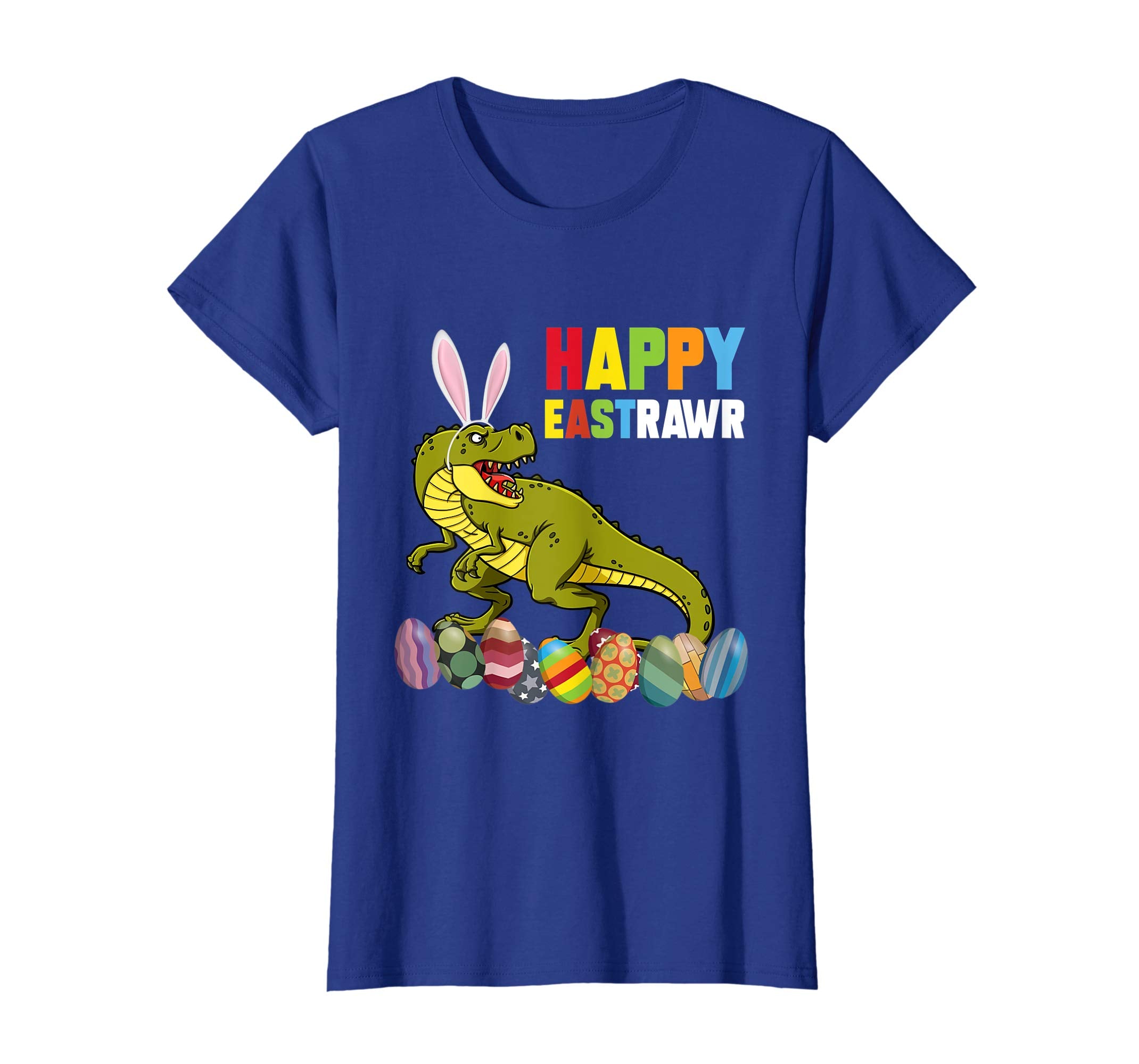 Happy Eastrawr Rex Dinosaur Easter with Bunny and Egg Shirt