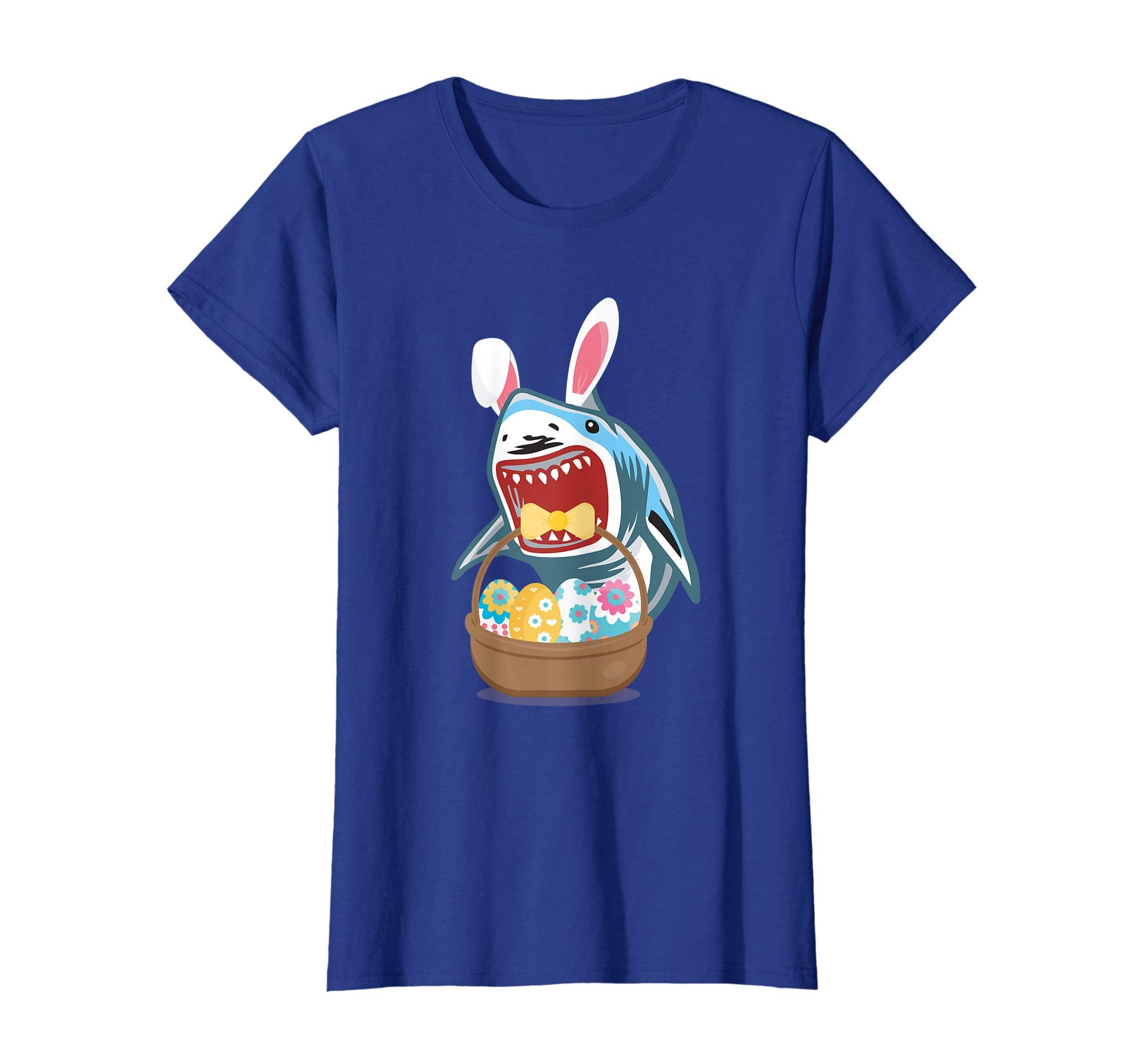 Easter Shark Bunny Ears Funny T Shirt Cute Gift For Easter