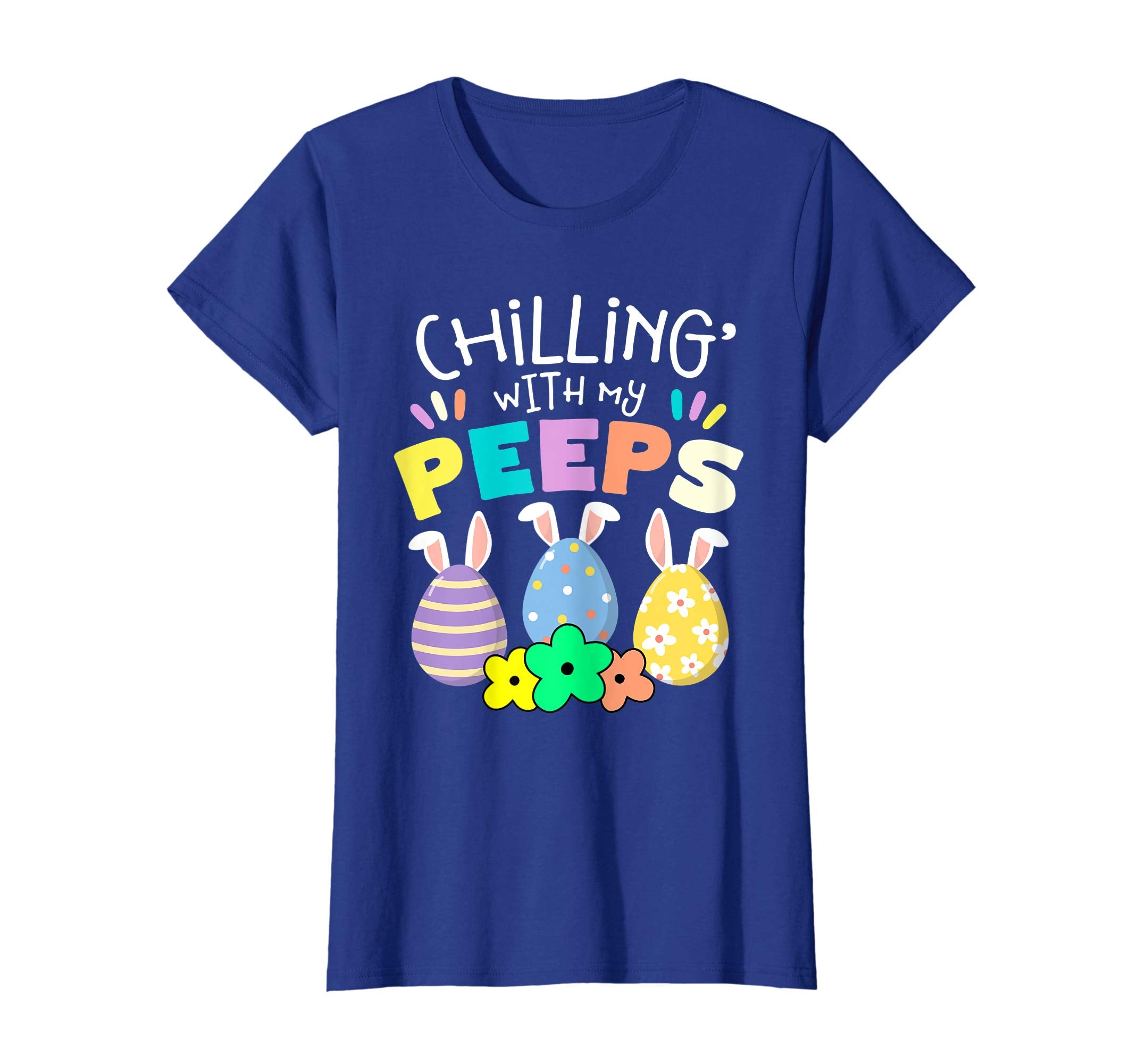 Chillin With My Peeps Happy Easter Kids Boys Girls T Shirt
