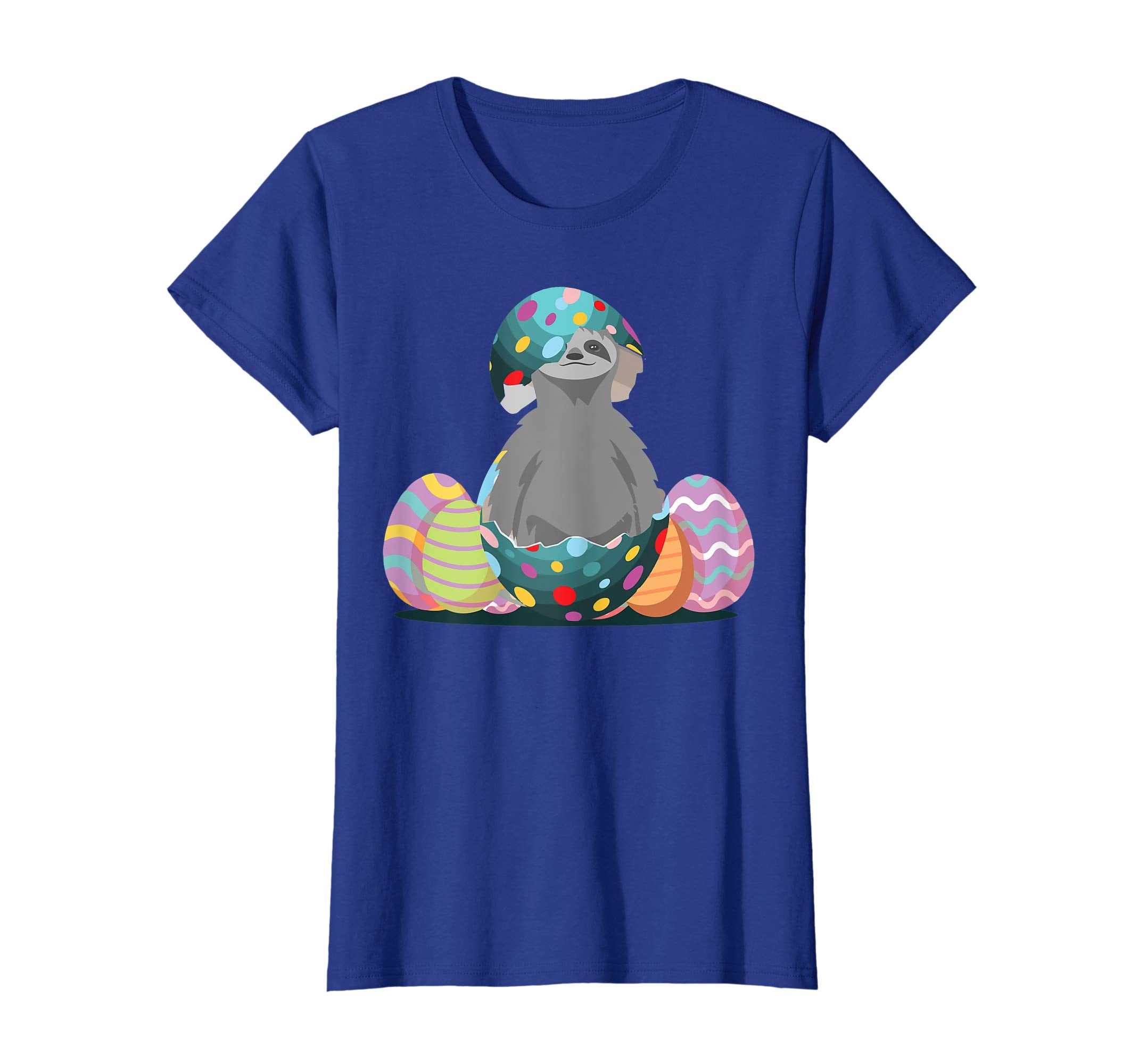 Cute Easter Eggs Sloth Shirts Gifts For Boys Girls Kids