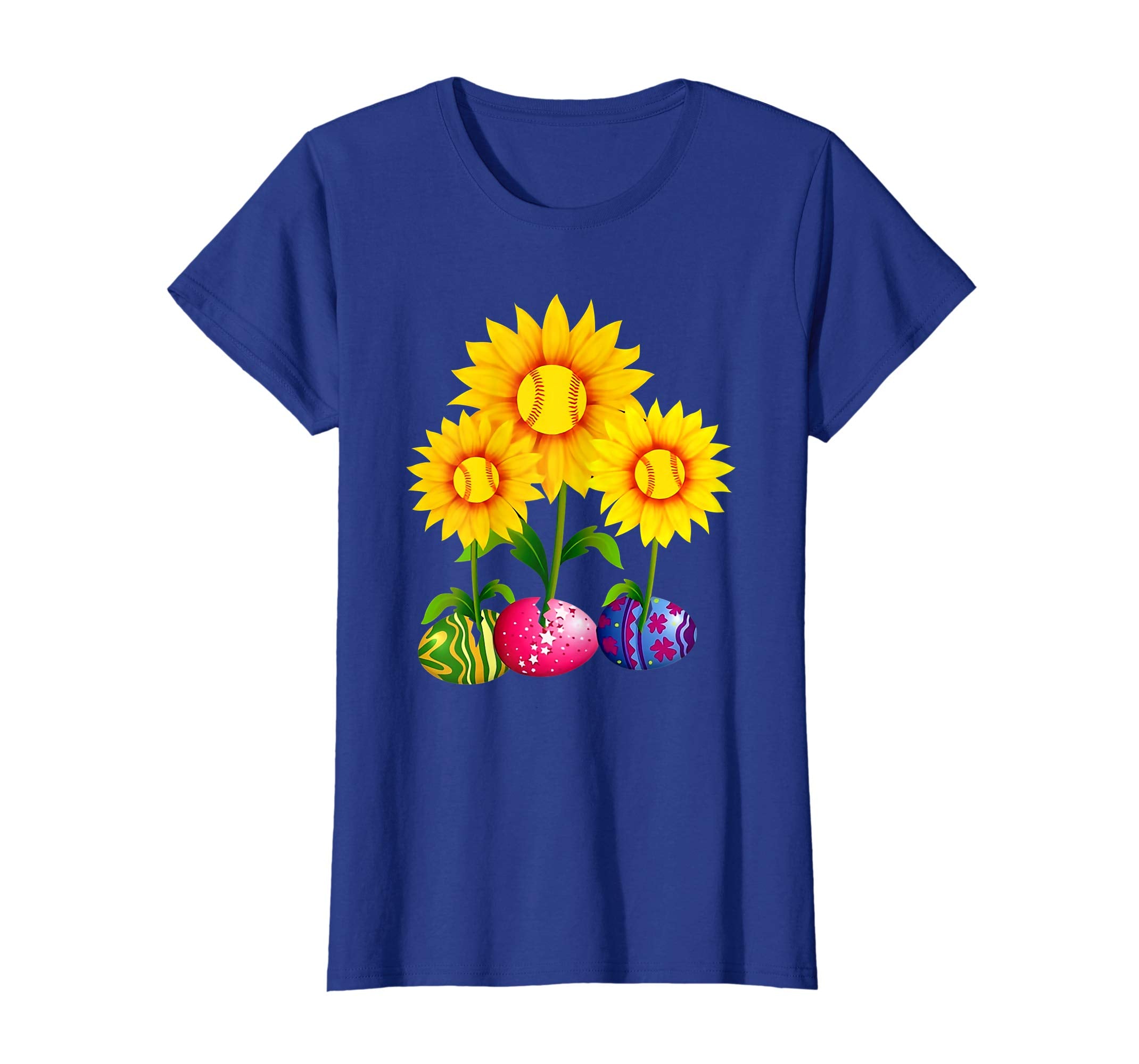 Sunflower Easter Eggs Hippie Easter Day T-Shirt