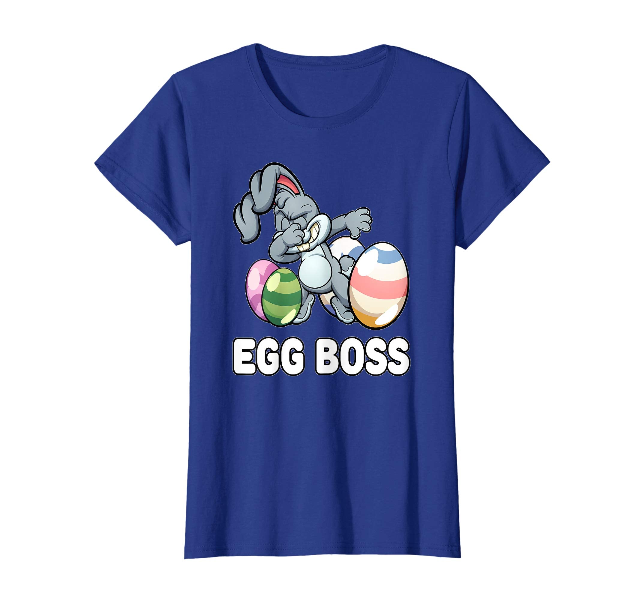 Egg Boss Easter Shirt For Kids Boys Dabbing Easter Bunny