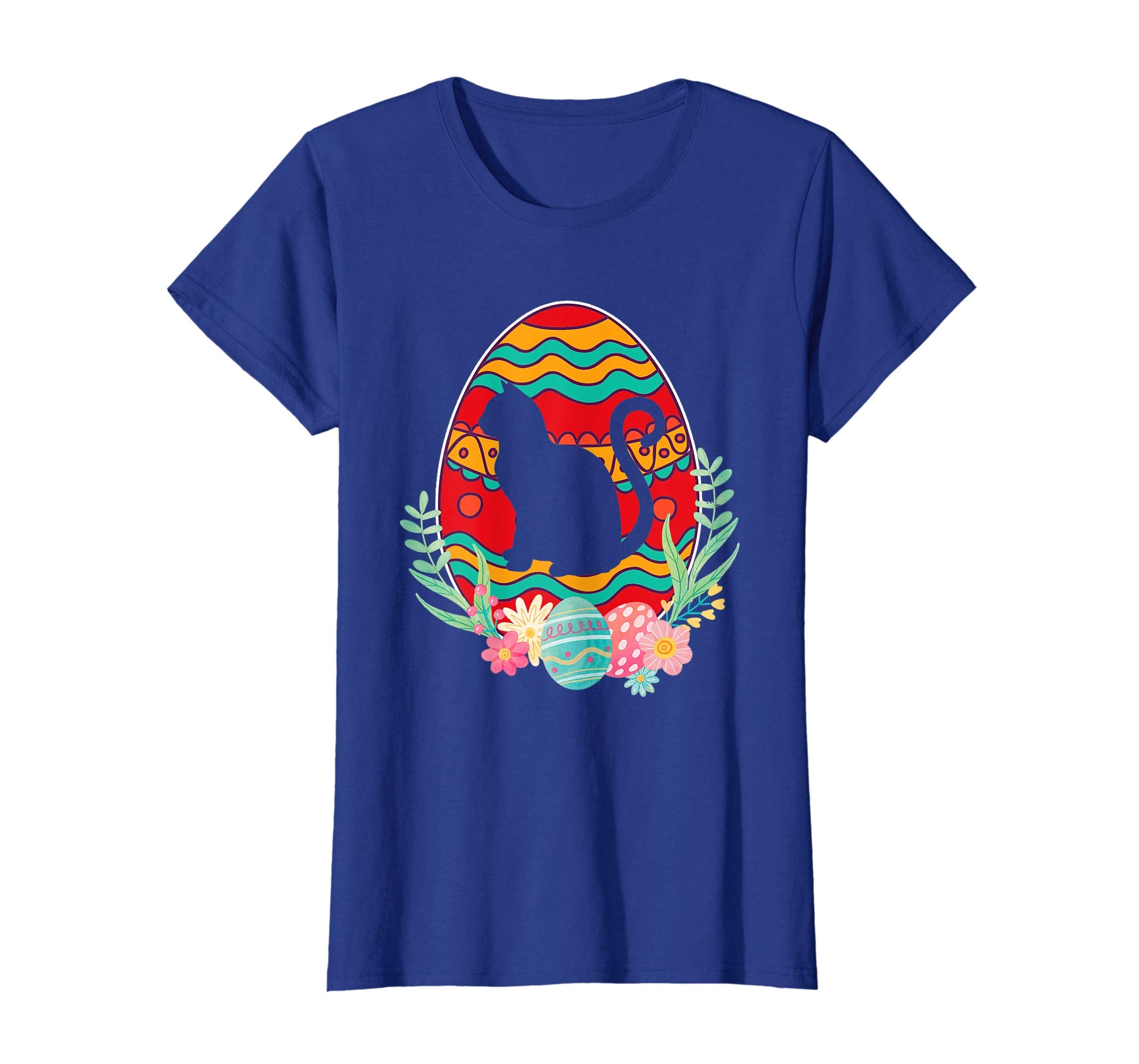 Funny Cat Easter Eggs T-Shirt Gifts for Kids Men Women