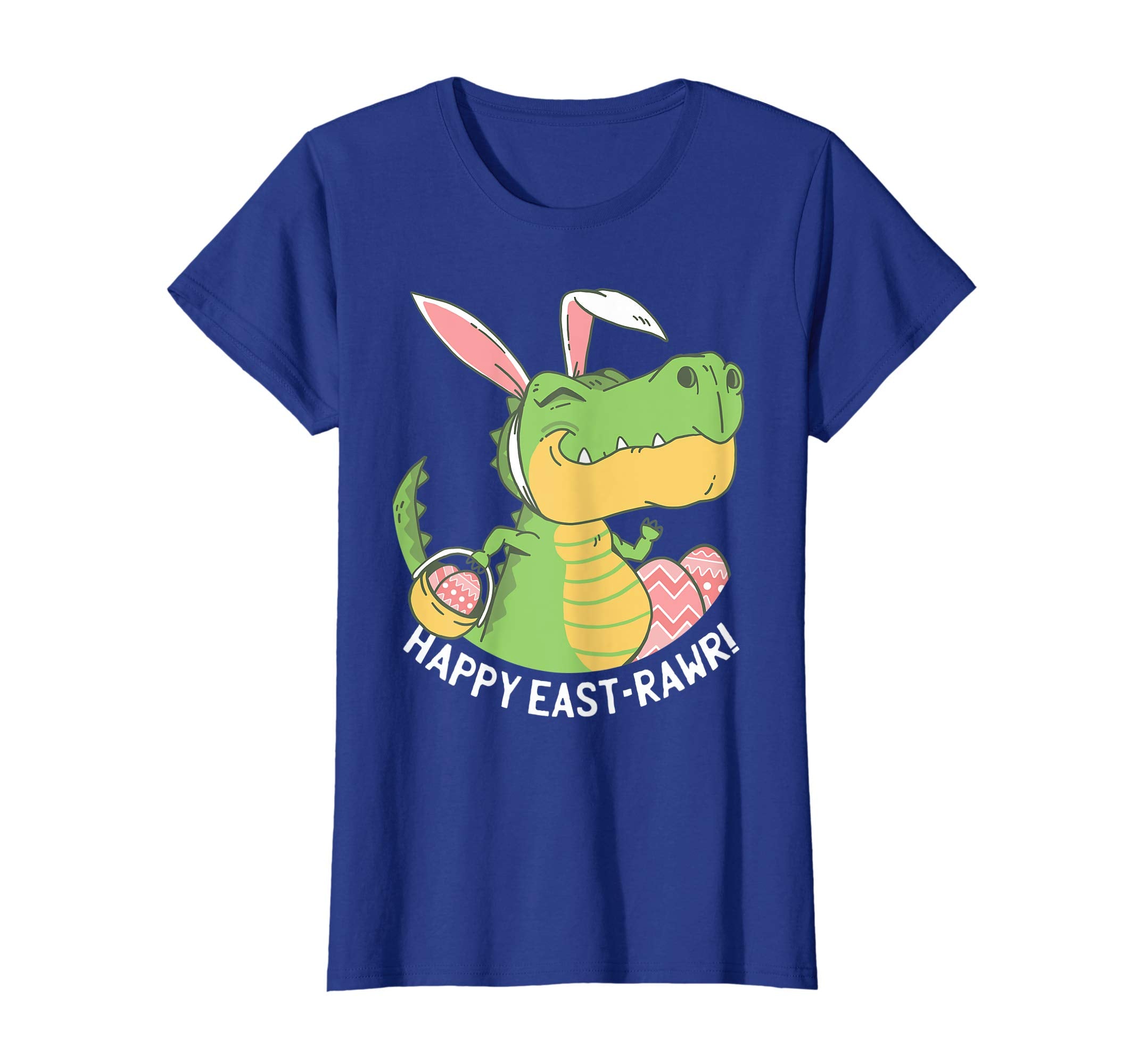Happy Eastrawr T Rex Bunny Egg Easter Dinosaur T Shirt Kids