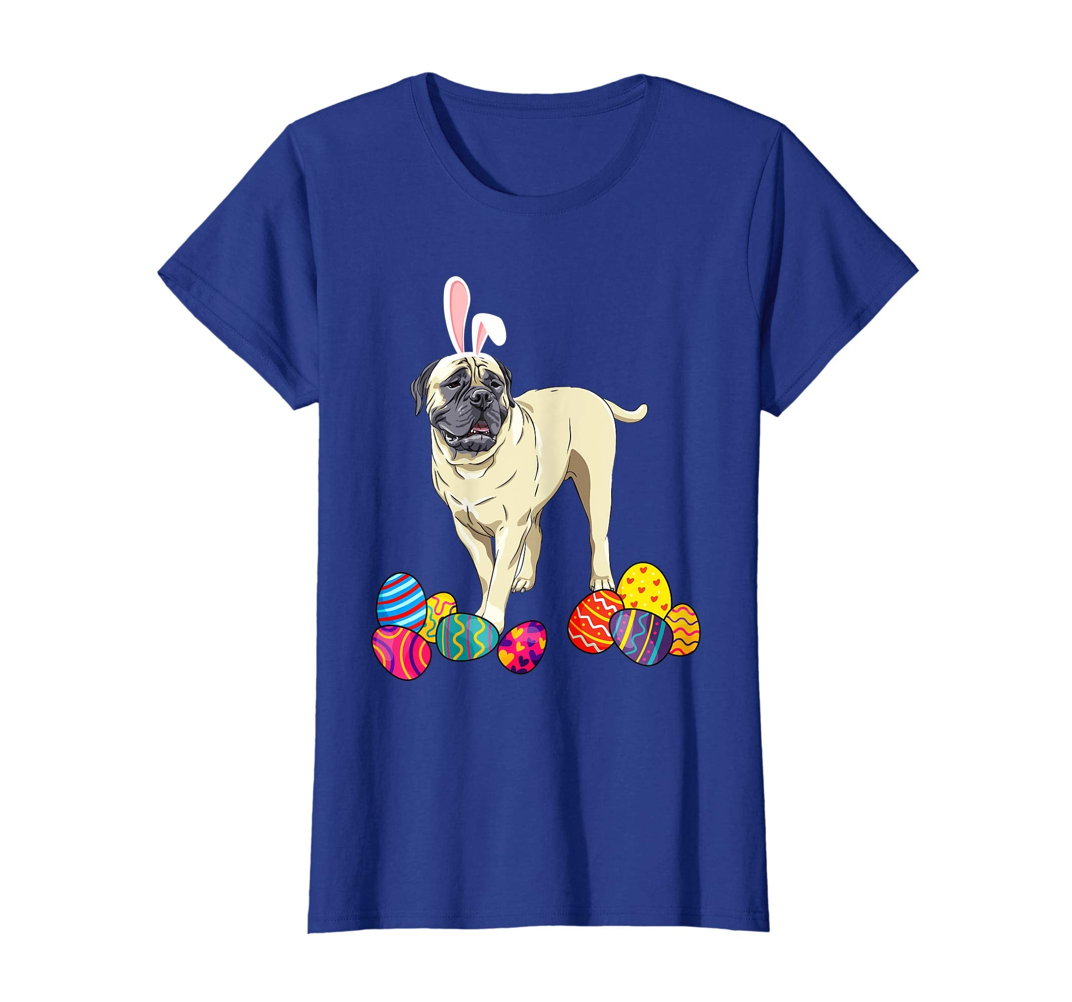 Bullmastiff Bunny Ear With Egg Easter Easter Day Shirt