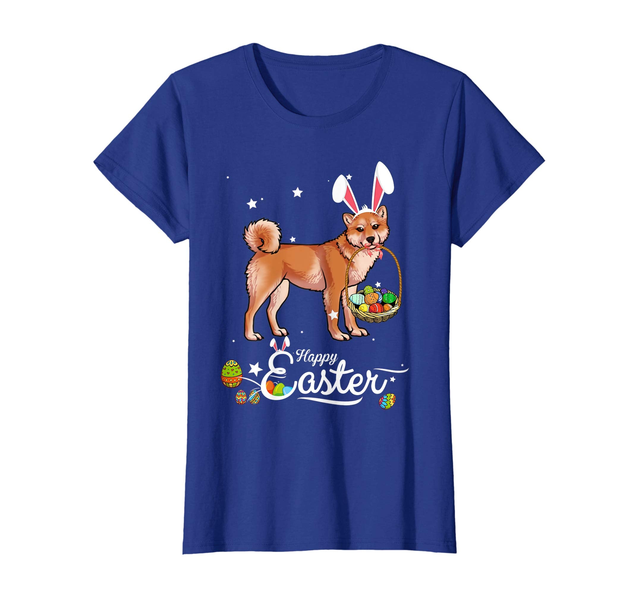Shiba Inu Dog With Bunny Hat Easter Costume T Shirt