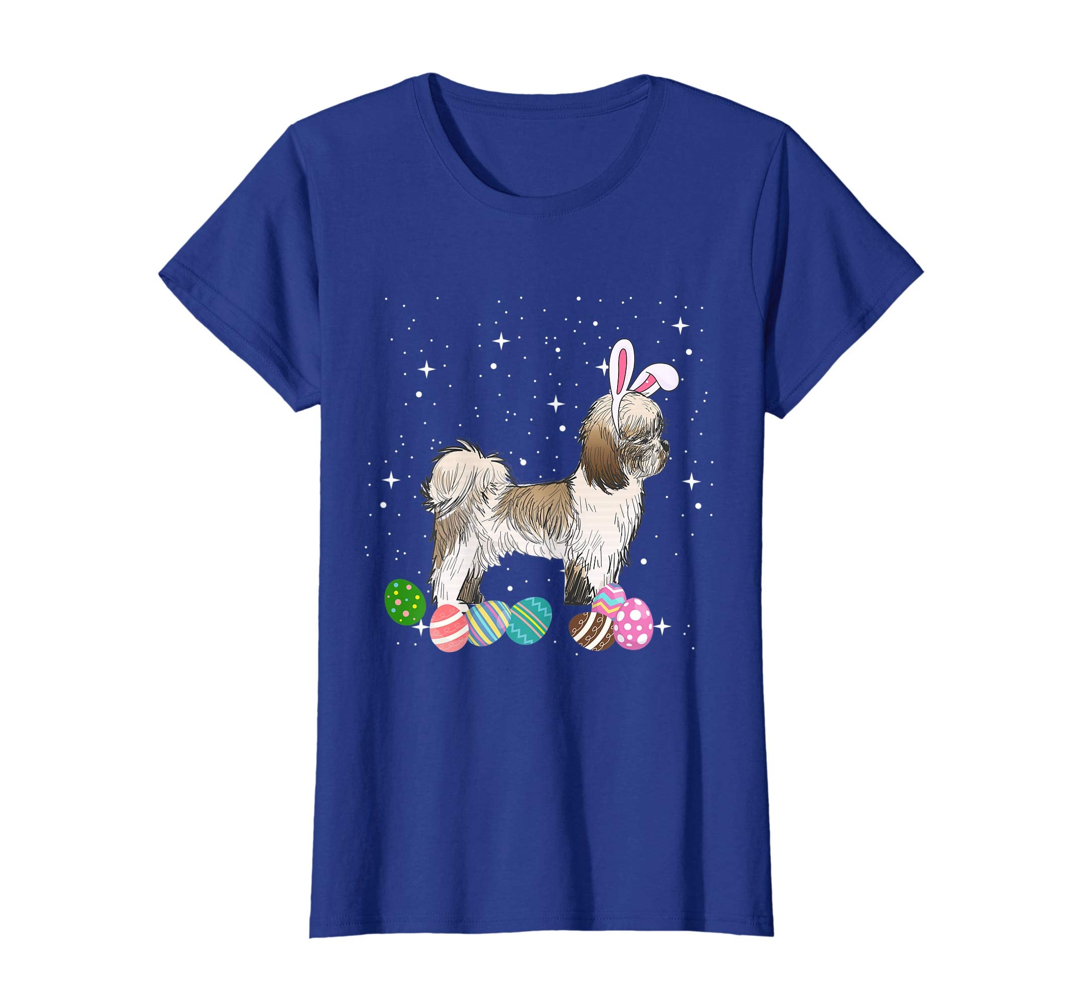 Shih Tzu Dressed As Easter Bunny With Rabbit Ears T-Shirt