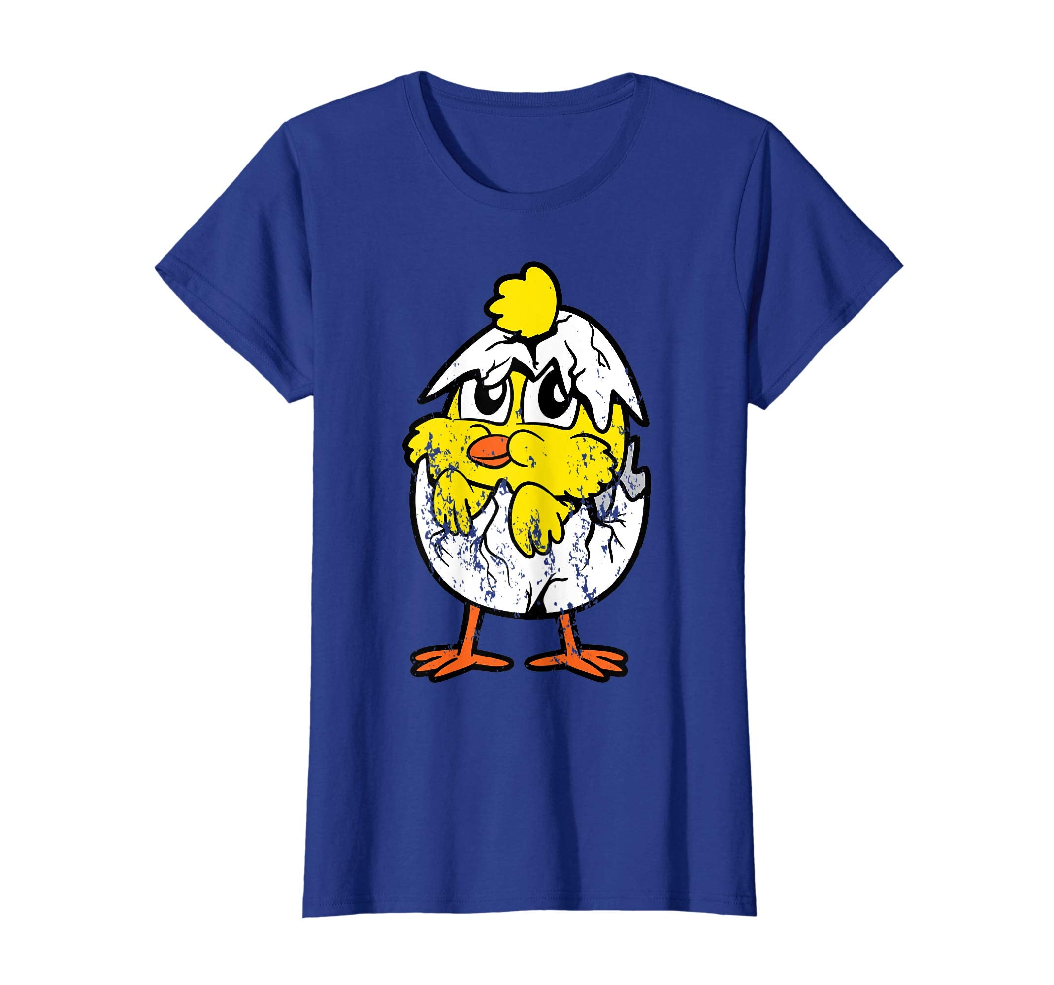 Retro Vintage Grunge Funny Easter Egg Chicken Bird T-Shirt