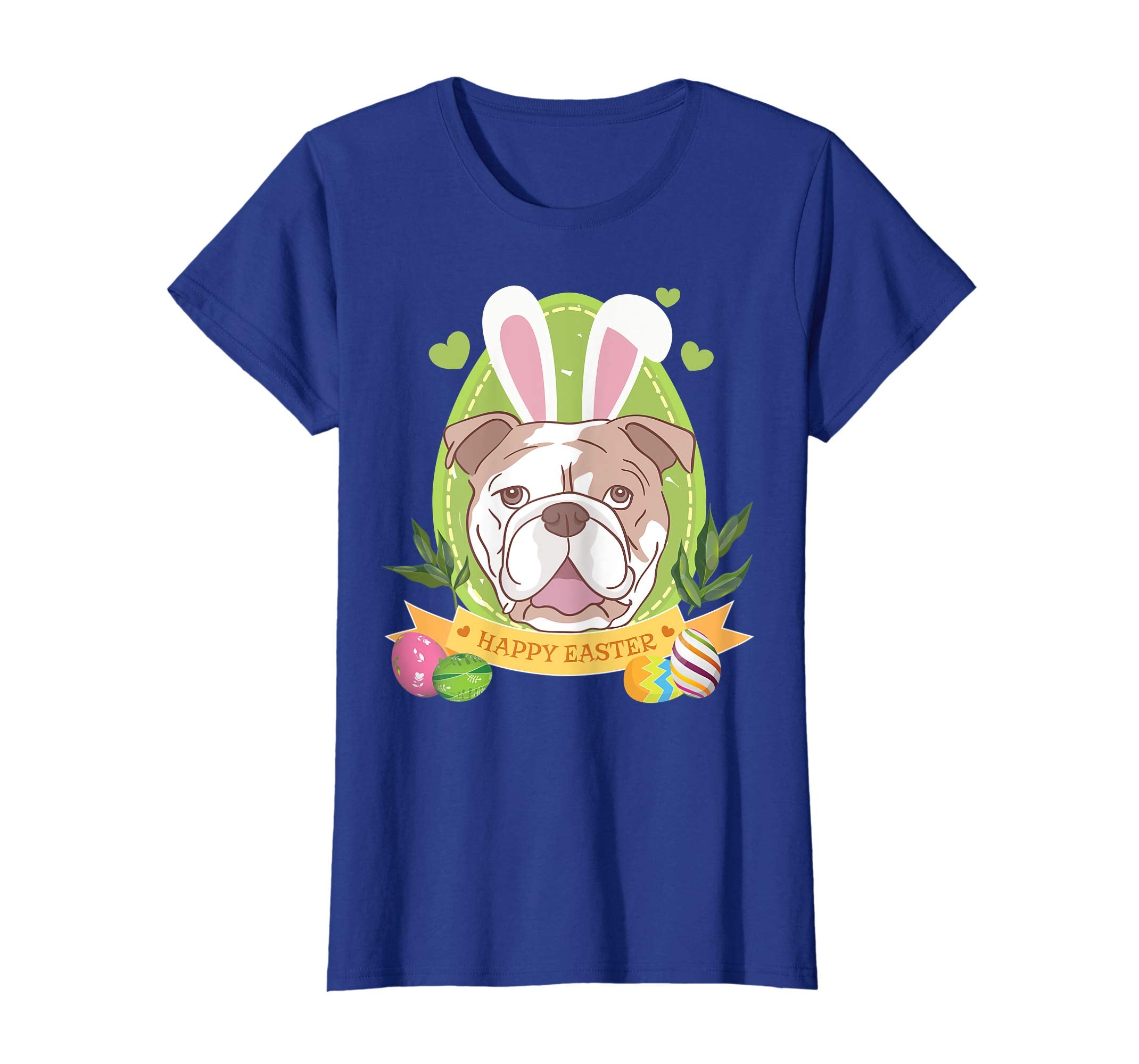 Bunny Bulldog Dog Easter Day Lovers T-Shirt Egg Hunting
