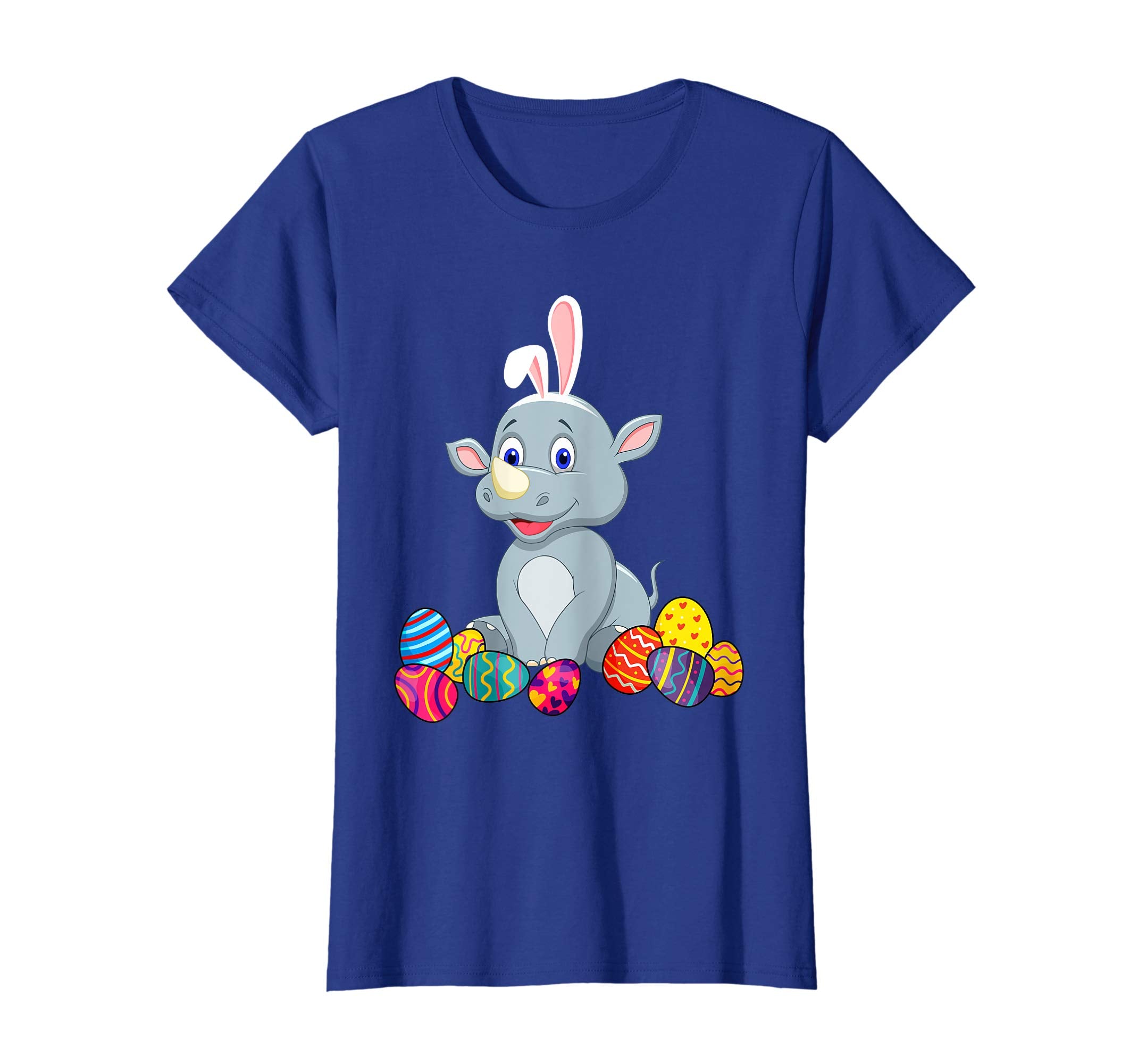 Rhino Bunny Ear With Egg Easter Easter Day Shirt
