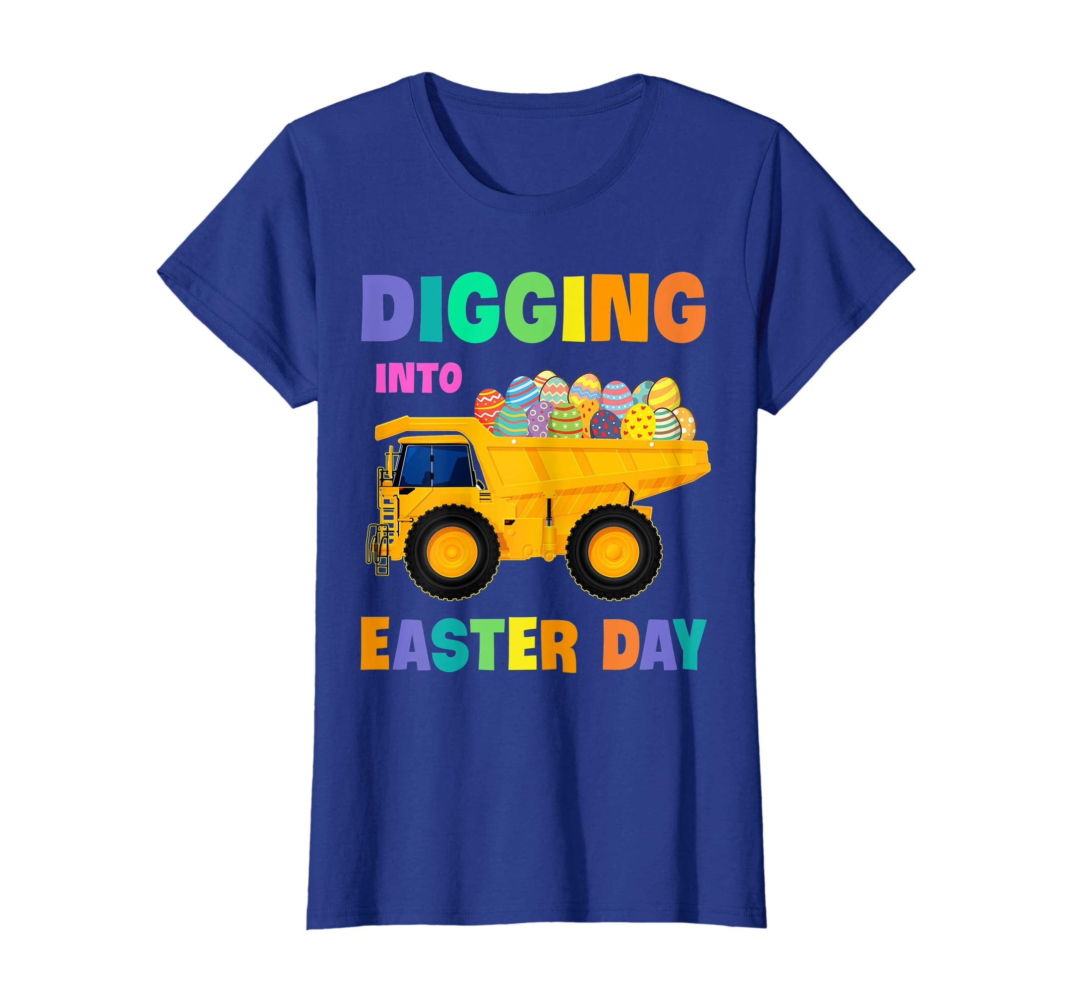 Digging Into Easter Day Egg Easter Dump Truck Lover Shirt Pe