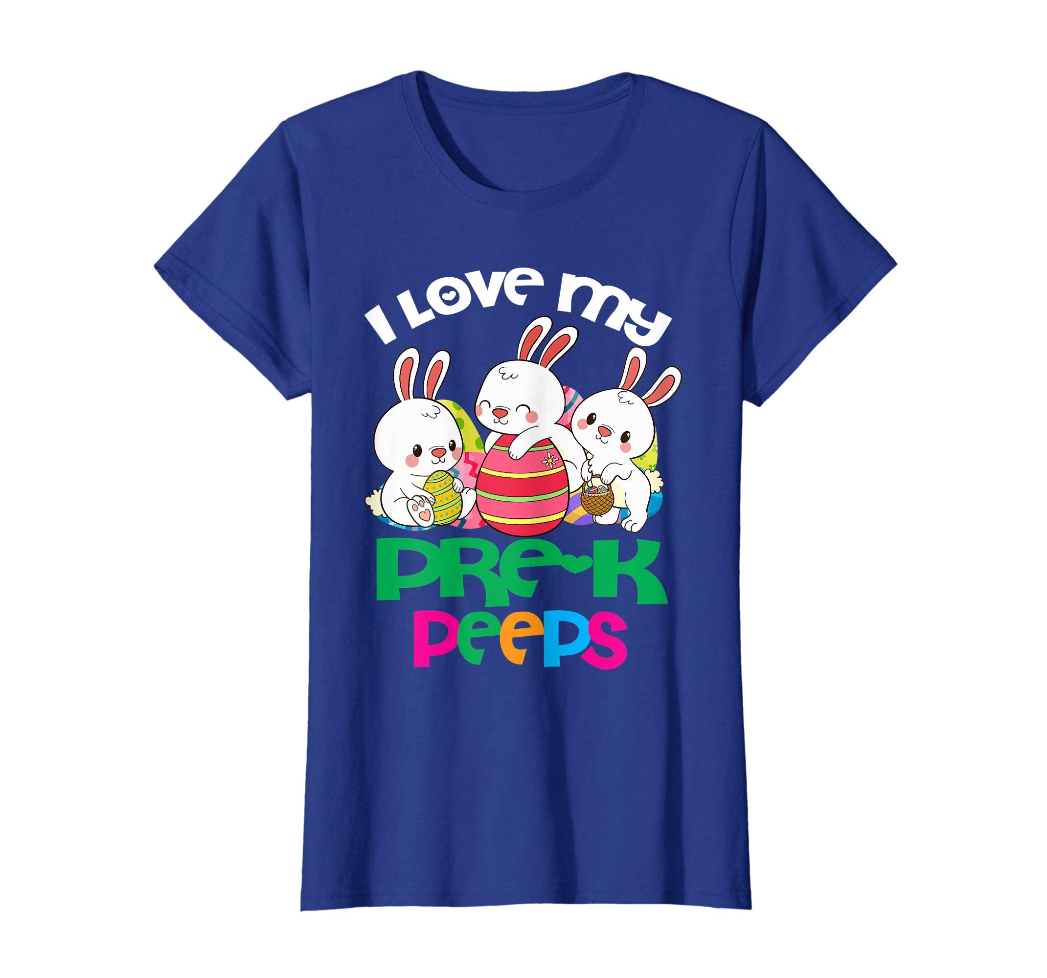 I Love My Pre-k Peeps Easter Egg Bunnies Teacher Shirt