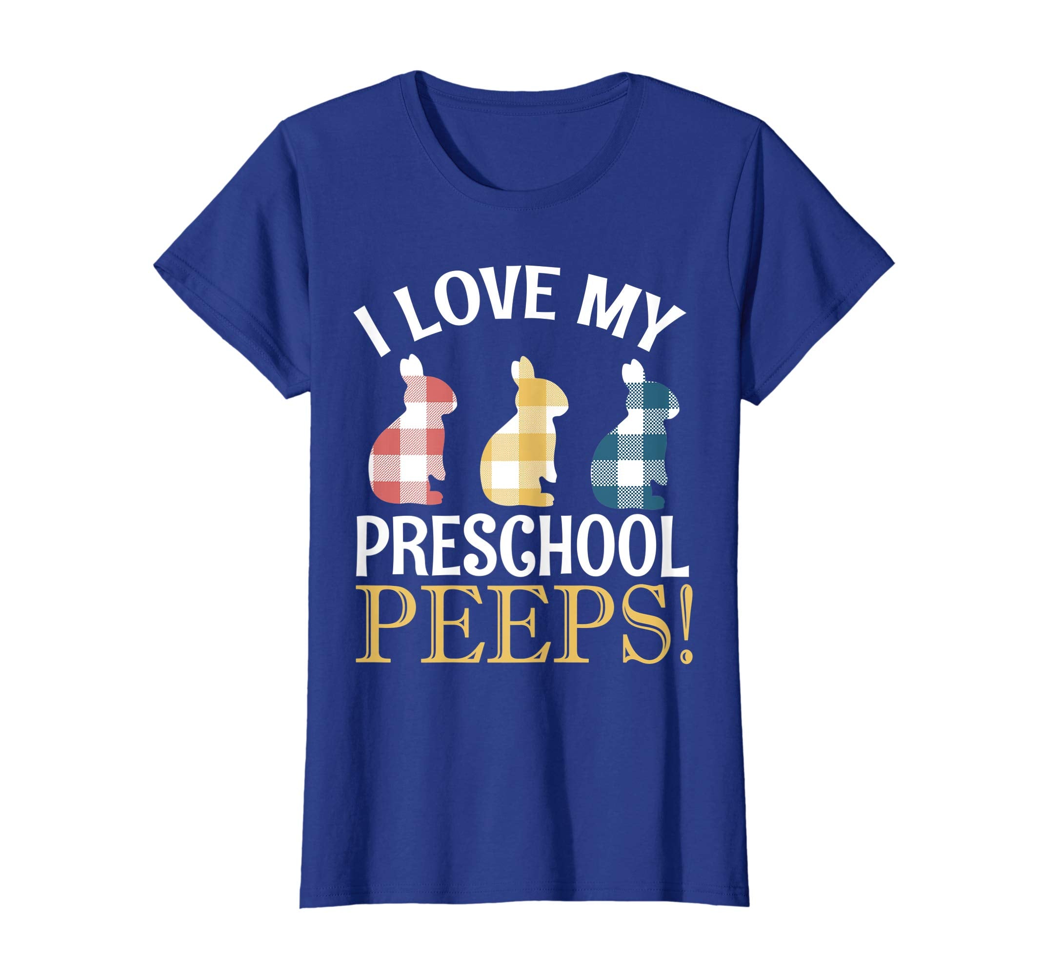 I Love My Preschool Peeps Bunnies Vintage Retro Easter Shirt