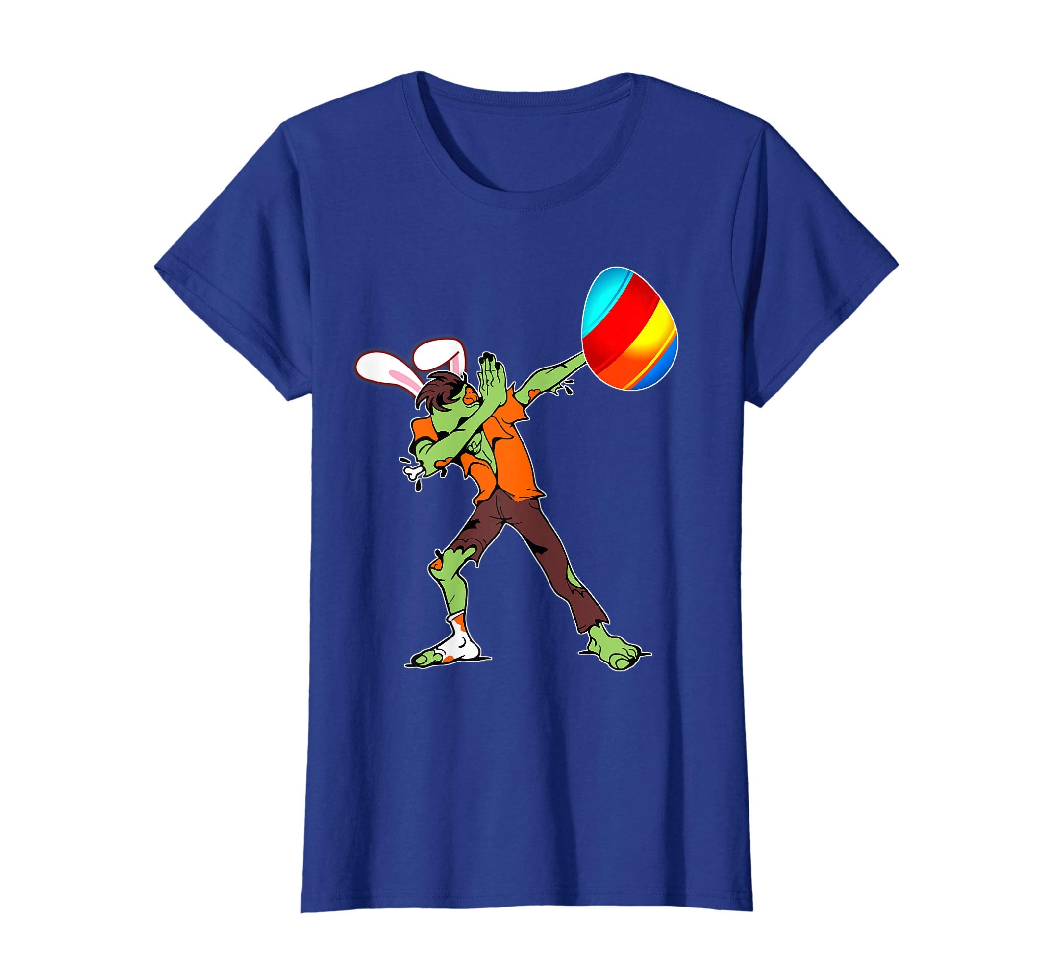 Easter Bunny Dabbing Zombie Tshirt Egg Ears Undead Gift