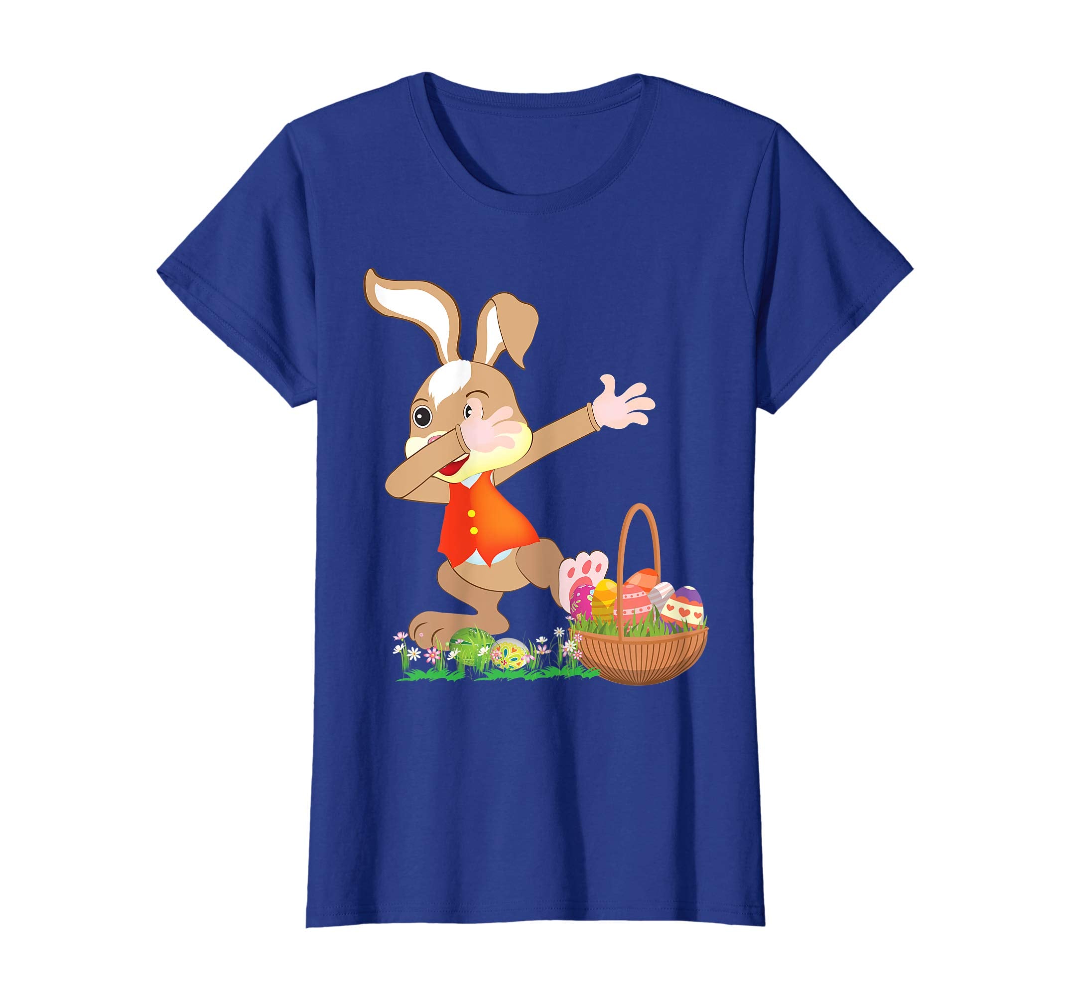 Cute Bunny Dab Dabbing Around The Easter Eggs T-Shirt Lovely