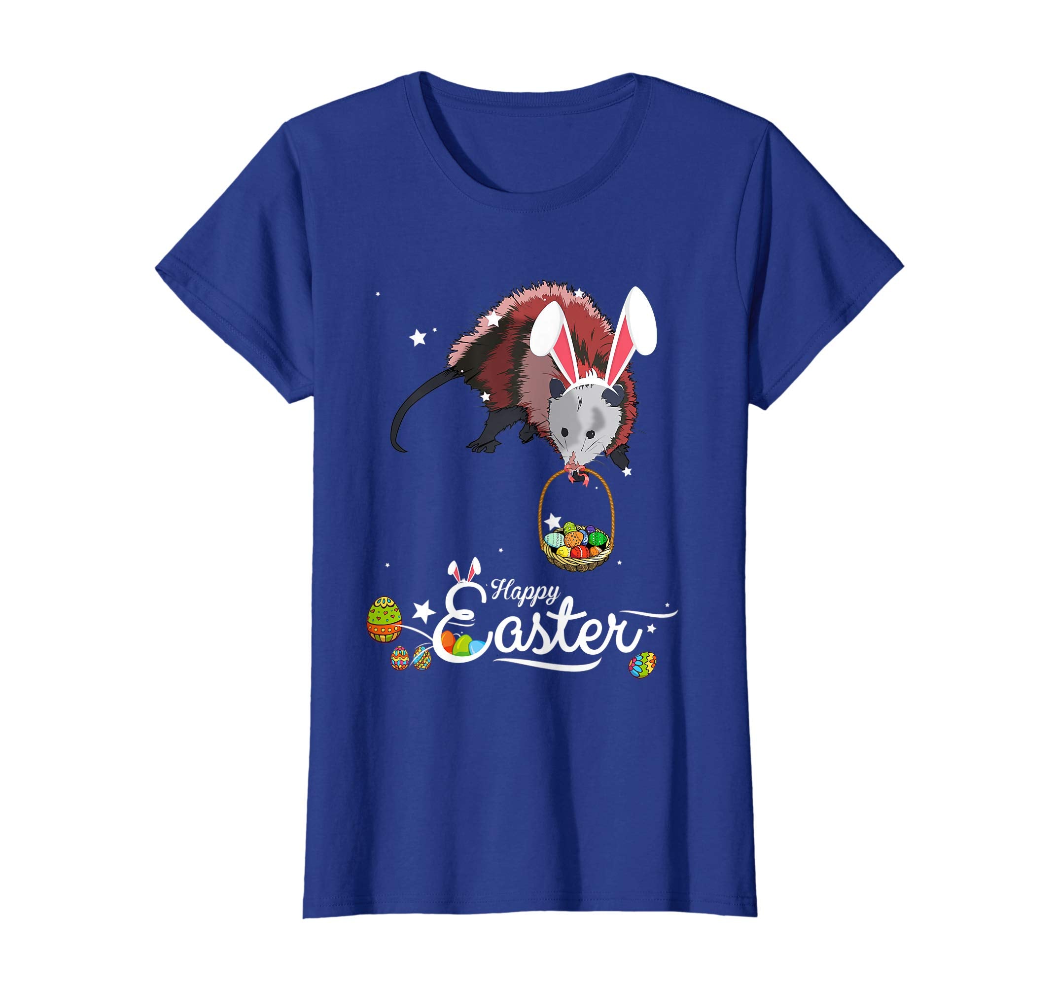 Cute Easter Possum with Bunny Ears and Eggs T Shirt