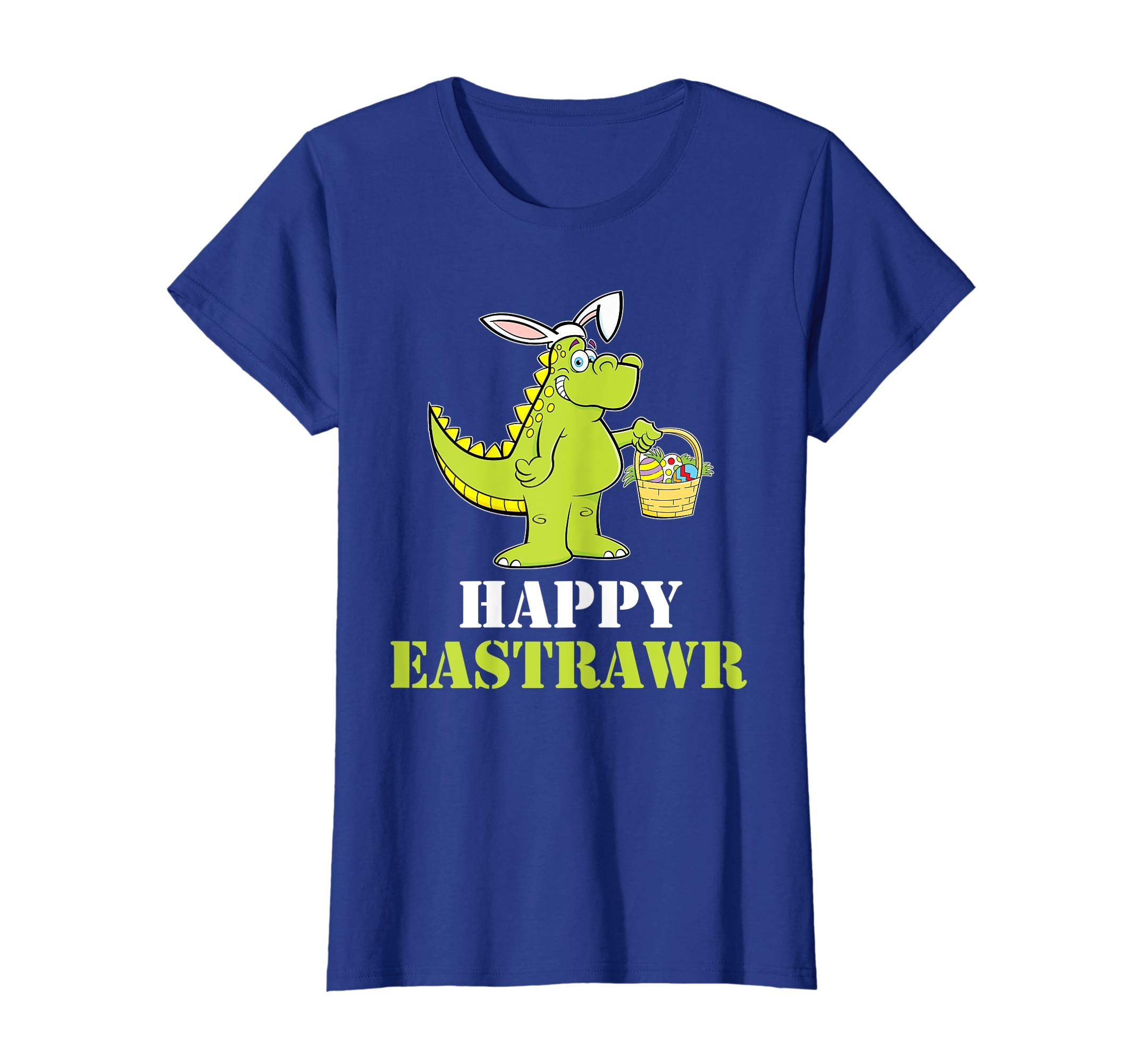 Happy Easter Bunny T-Rex Tee Dino Eggs Basket T-Shirts Gift