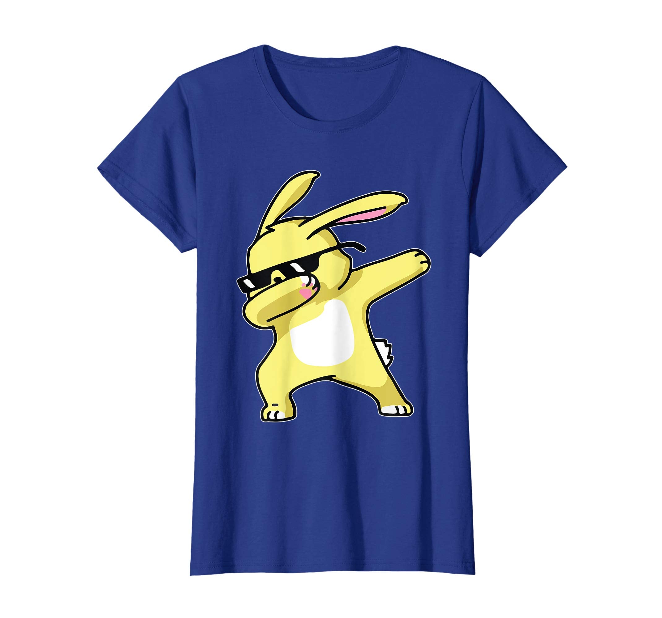 Yellow Bunny Rabbit Dabbing Dancing Happy Easter Shirt