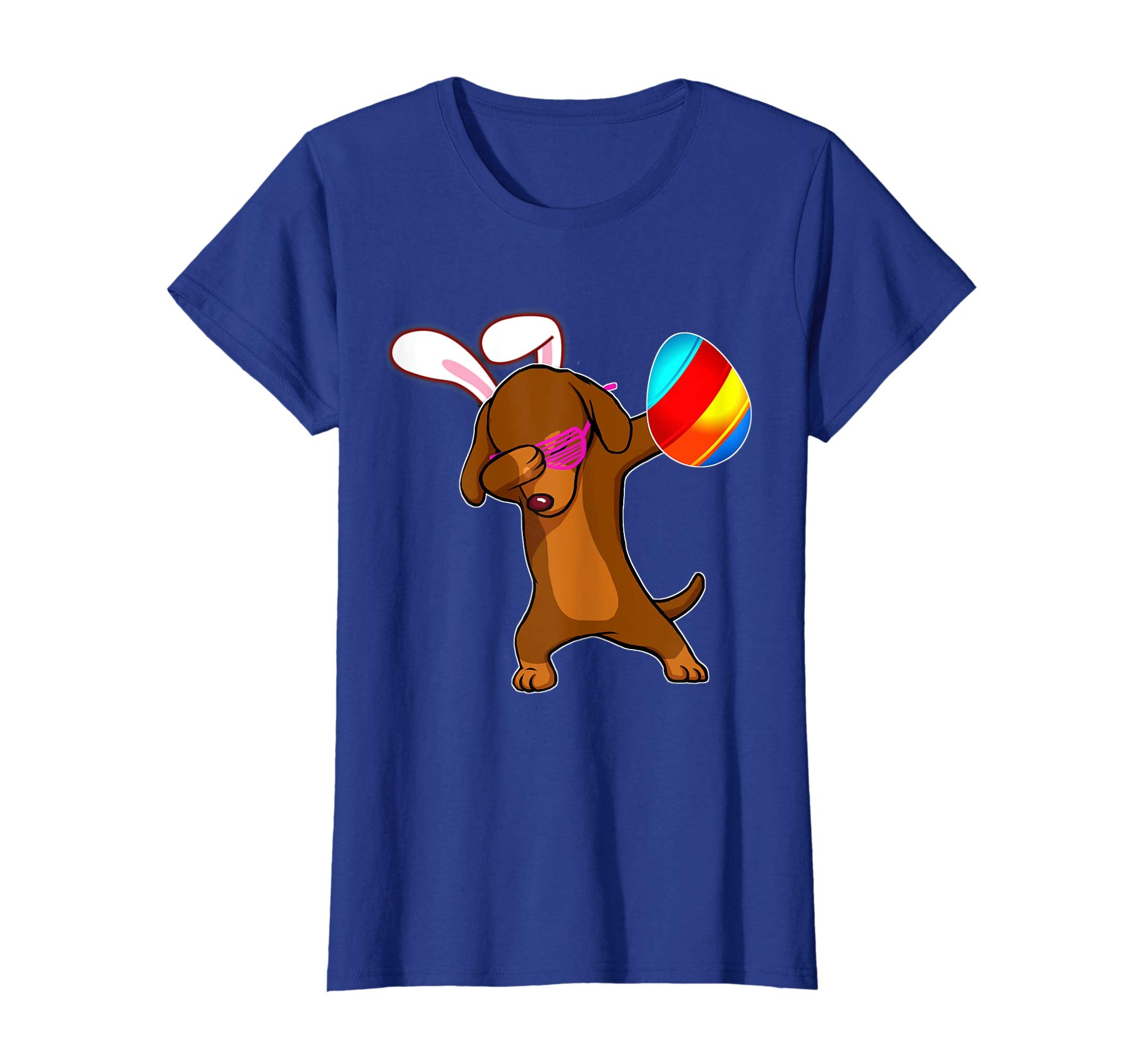 Easter Bunny Dabbing Dachshund Dog Tshirt Egg Ears Gift