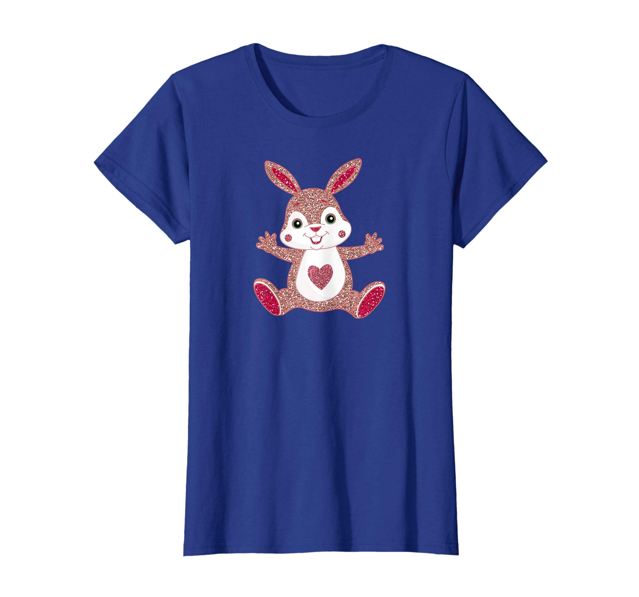 Cool Pink Easter Bunny Hare Spring Heart Love T-Shirt