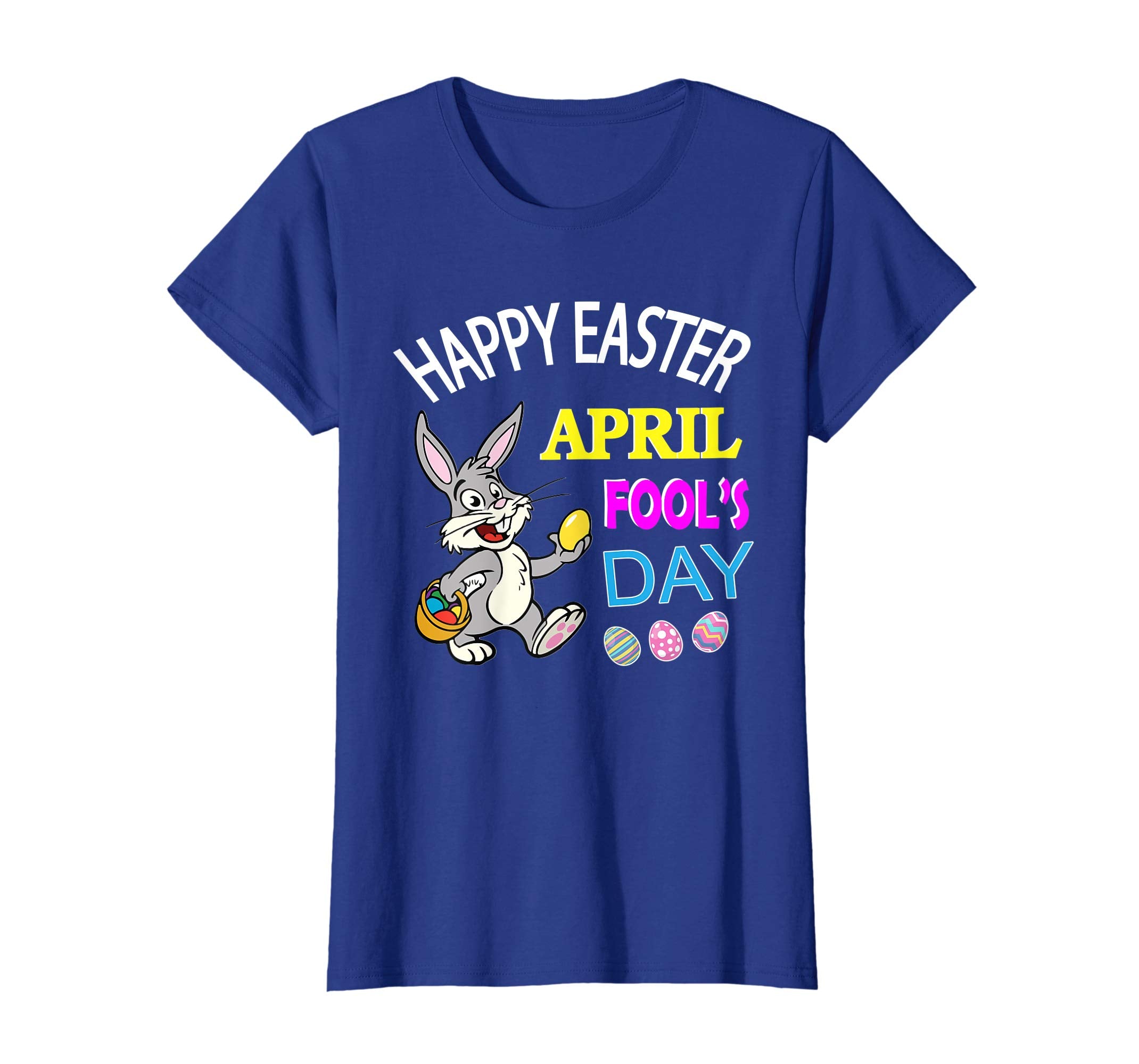 Rabbit Bunny With Easter Eggs Happy April Fool's Day Shirt
