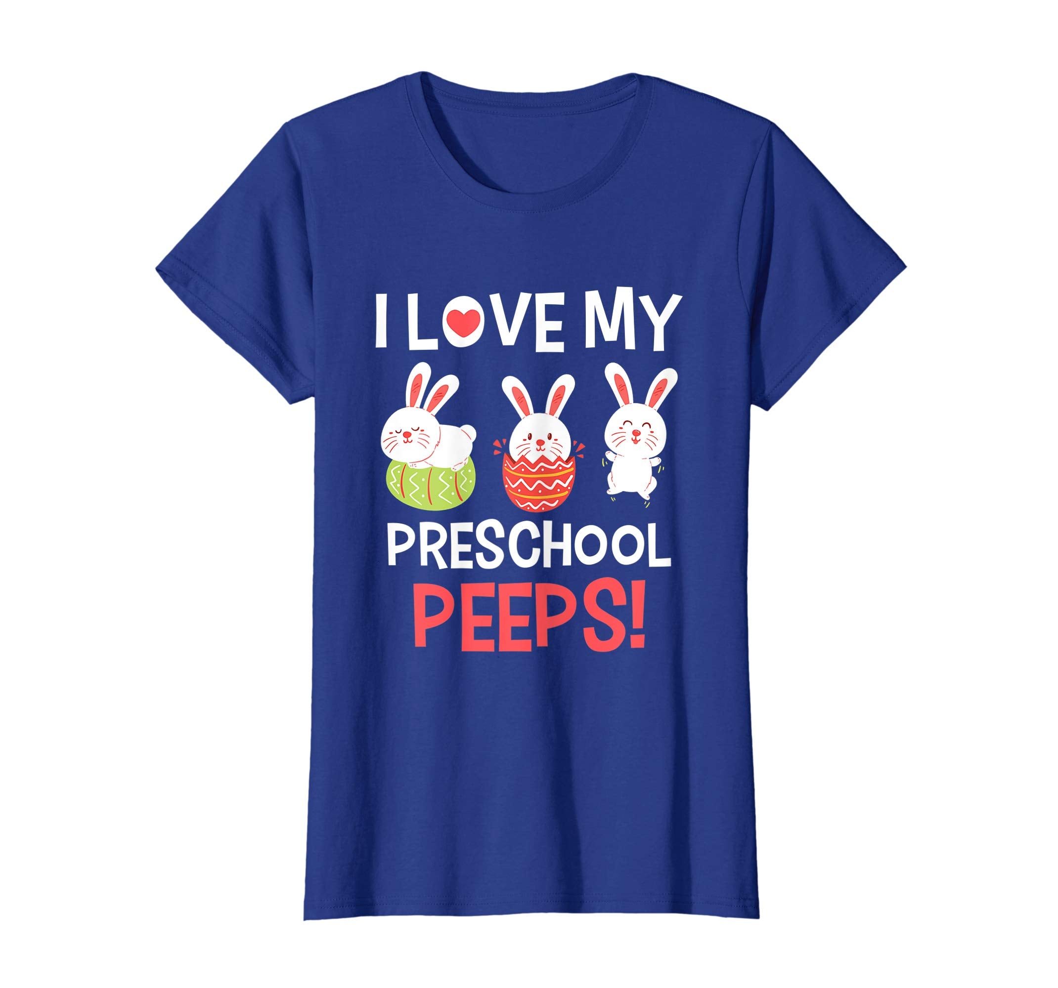 I Love My Preschool Peeps Bunnies Easter Teacher Shirt