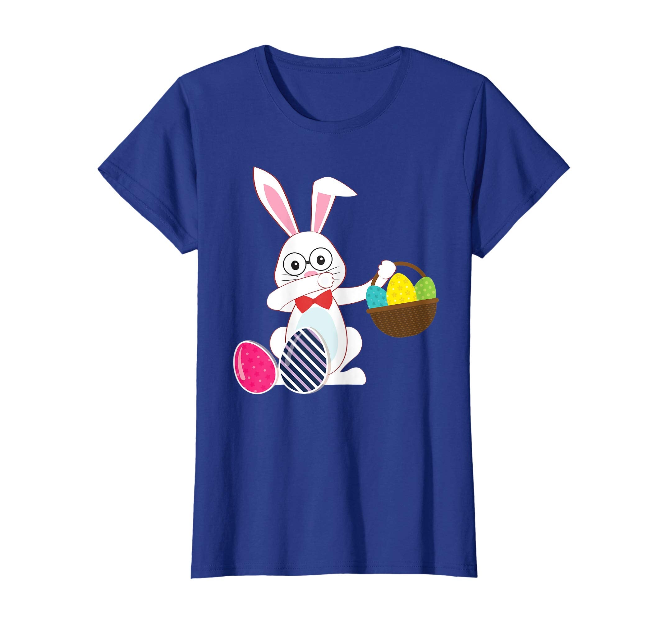 Cute Bunny Dab Dabbing Around The Easter Eggs T-Shirt Lovely