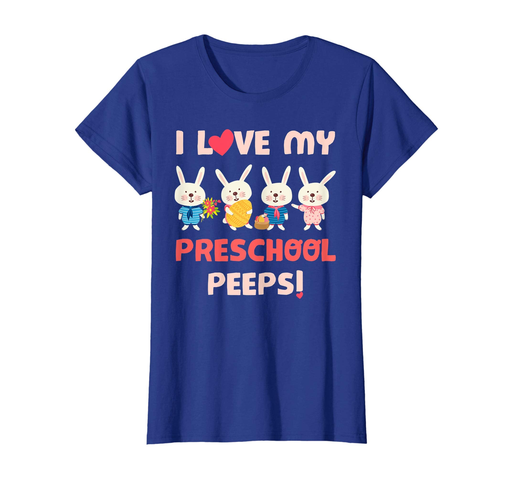 I Love My Preschool Peeps Bunnies Easter Teacher T-Shirt